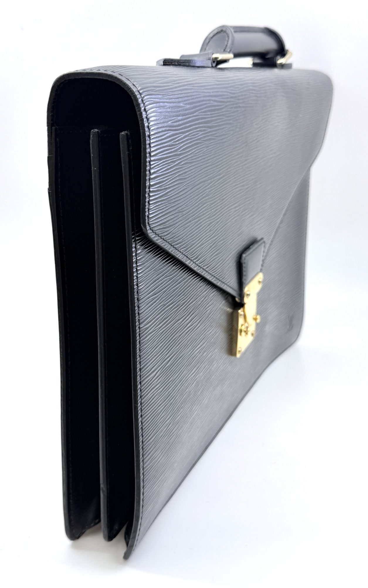 Authentic Louis Vuitton Epi Serviette Conseiller Briefcase, Black color M54422 - Image 3