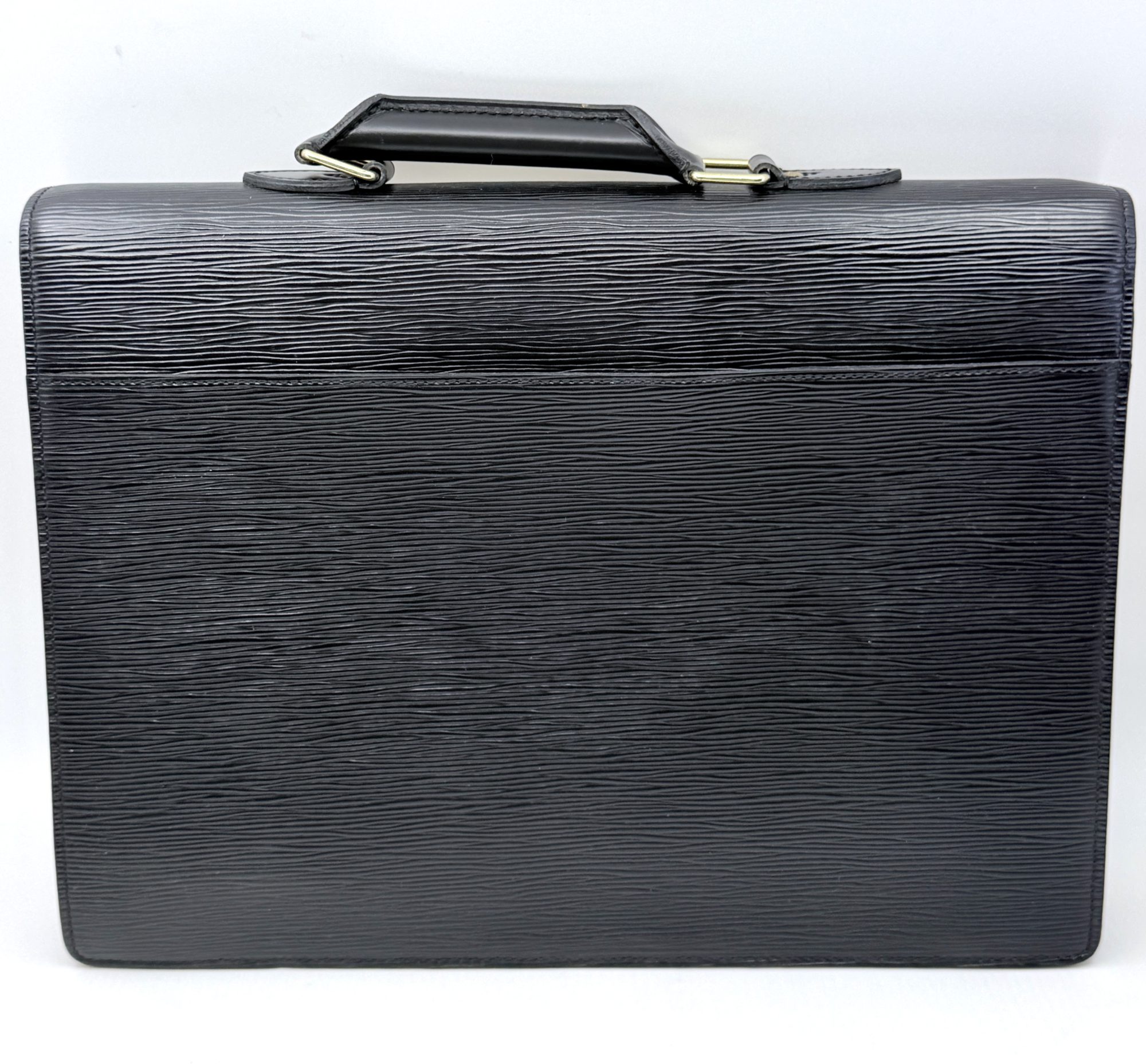 Authentic Louis Vuitton Epi Serviette Conseiller Briefcase, Black color M54422 - Image 4
