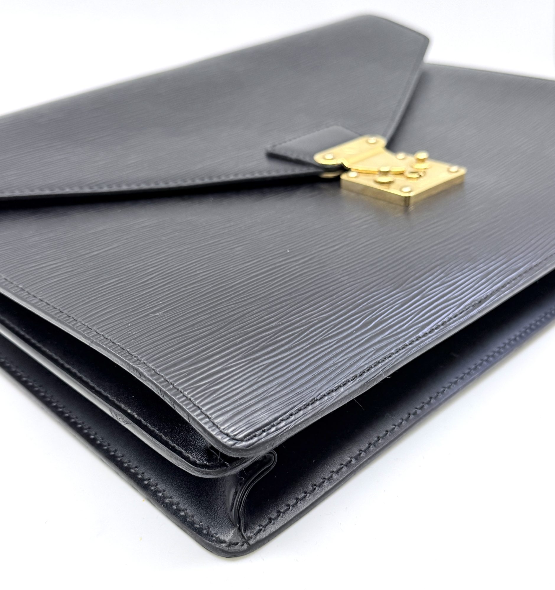 Authentic Louis Vuitton Epi Serviette Conseiller Briefcase, Black color M54422 - Image 6