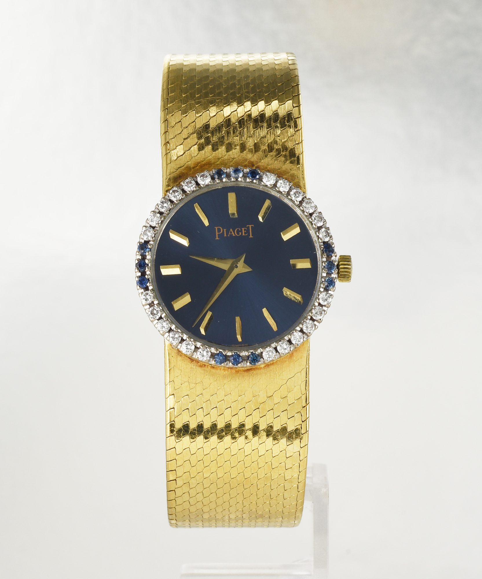 Vintage Ladies' Piaget 18K Yellow Gold watch w/Diamonds,Sapphires Ref.926 B2