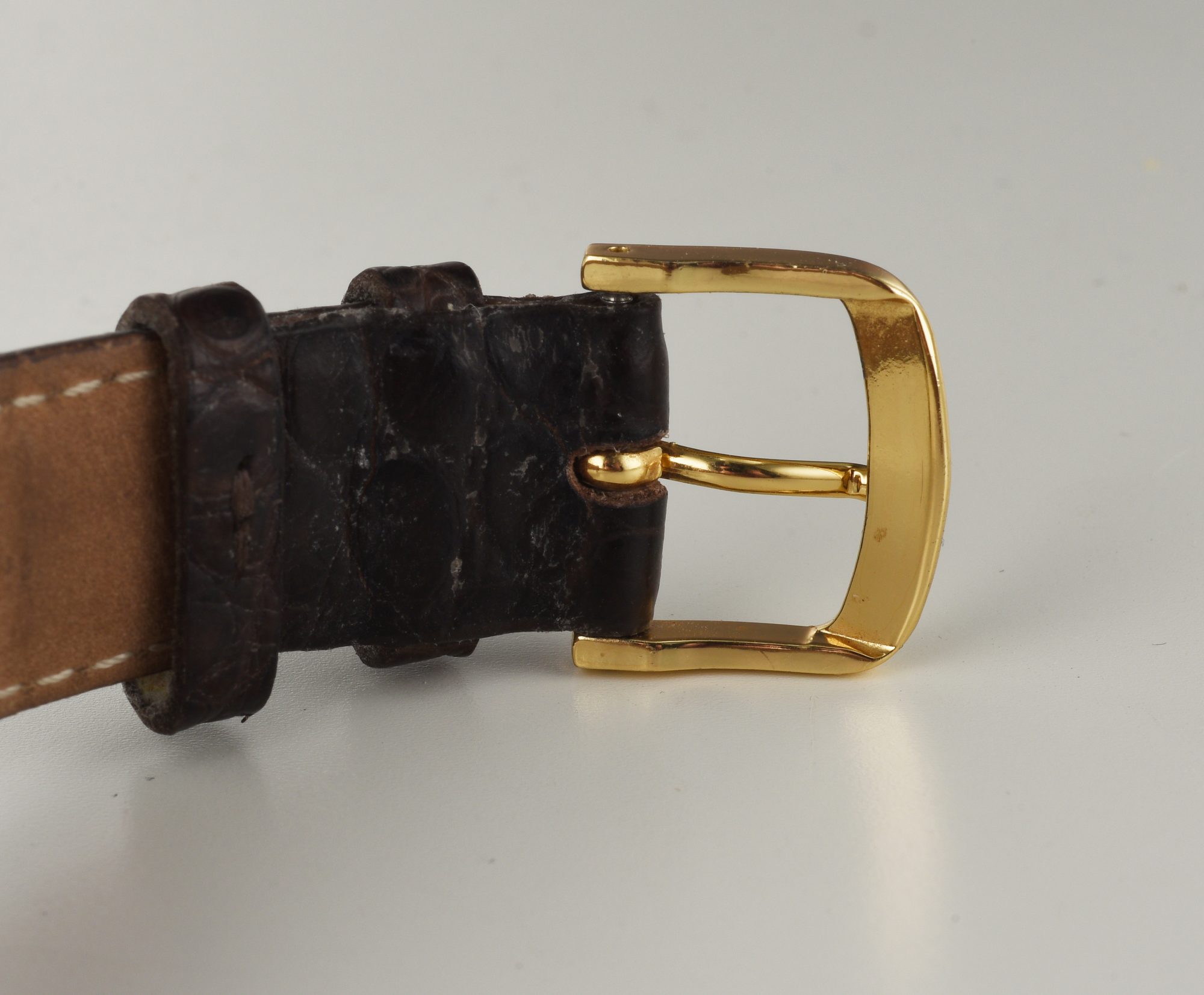 Vintage 1950s Movado for Tiffany & Co. Triple Date watch 14K Yellow Gold Ref. 44820 - Image 9