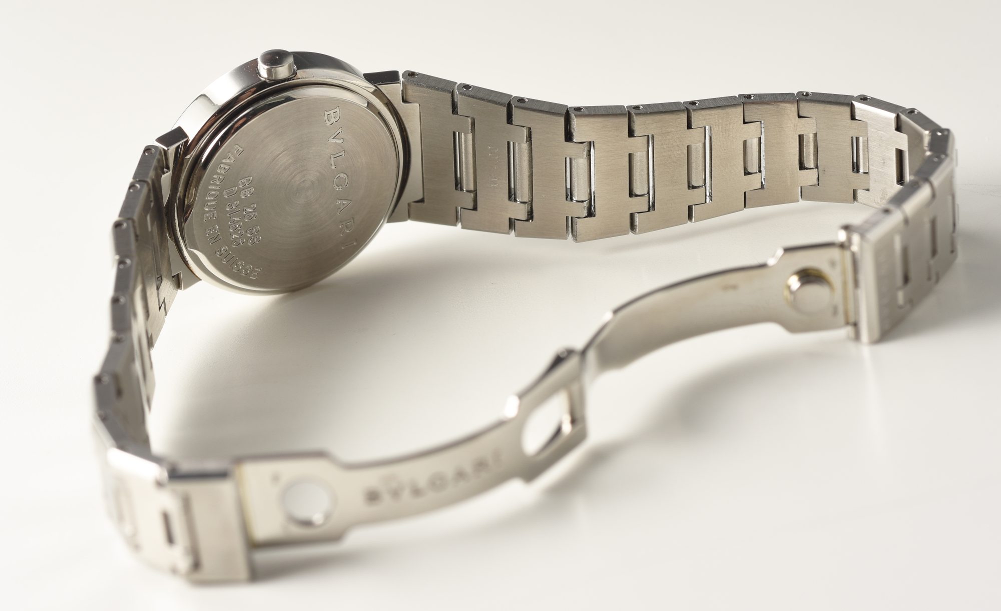 2000s Ladies' Bvlgari Stainless Steel Quartz watch w/Diamonds 26mm Ref.BB 26 SS - Image 10