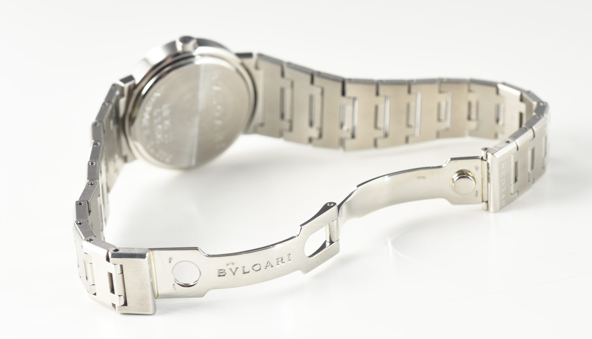 2000s Ladies' Bvlgari Stainless Steel Quartz watch w/Diamonds 26mm Ref.BB 26 SS - Image 11
