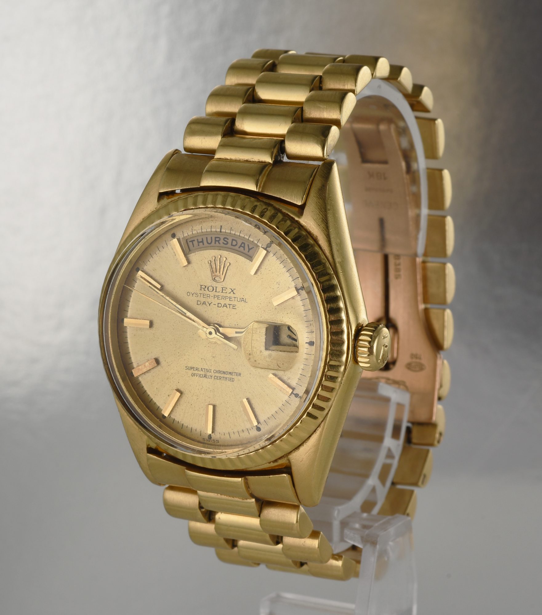 Vintage Men's Rolex Day-Date Automatic 36mm watch in 18K Yellow Gold Ref.1803 - Image 3