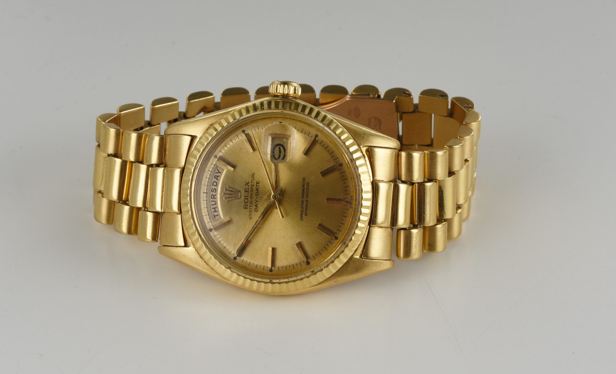 Vintage Men's Rolex Day-Date Automatic 36mm watch in 18K Yellow Gold Ref.1803 - Image 5