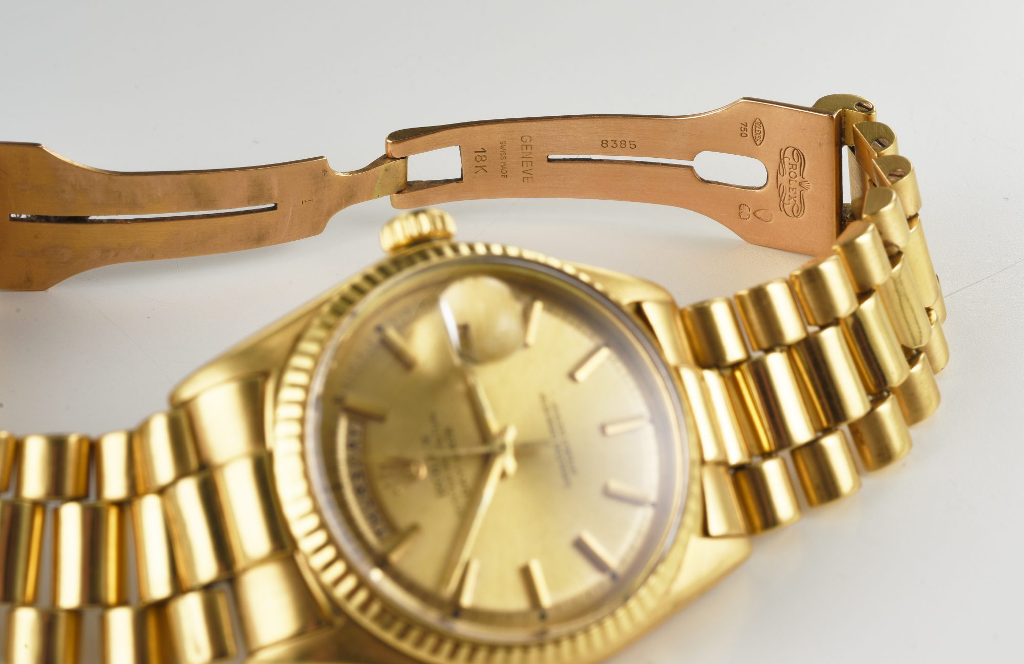 Vintage Men's Rolex Day-Date Automatic 36mm watch in 18K Yellow Gold Ref.1803 - Image 9