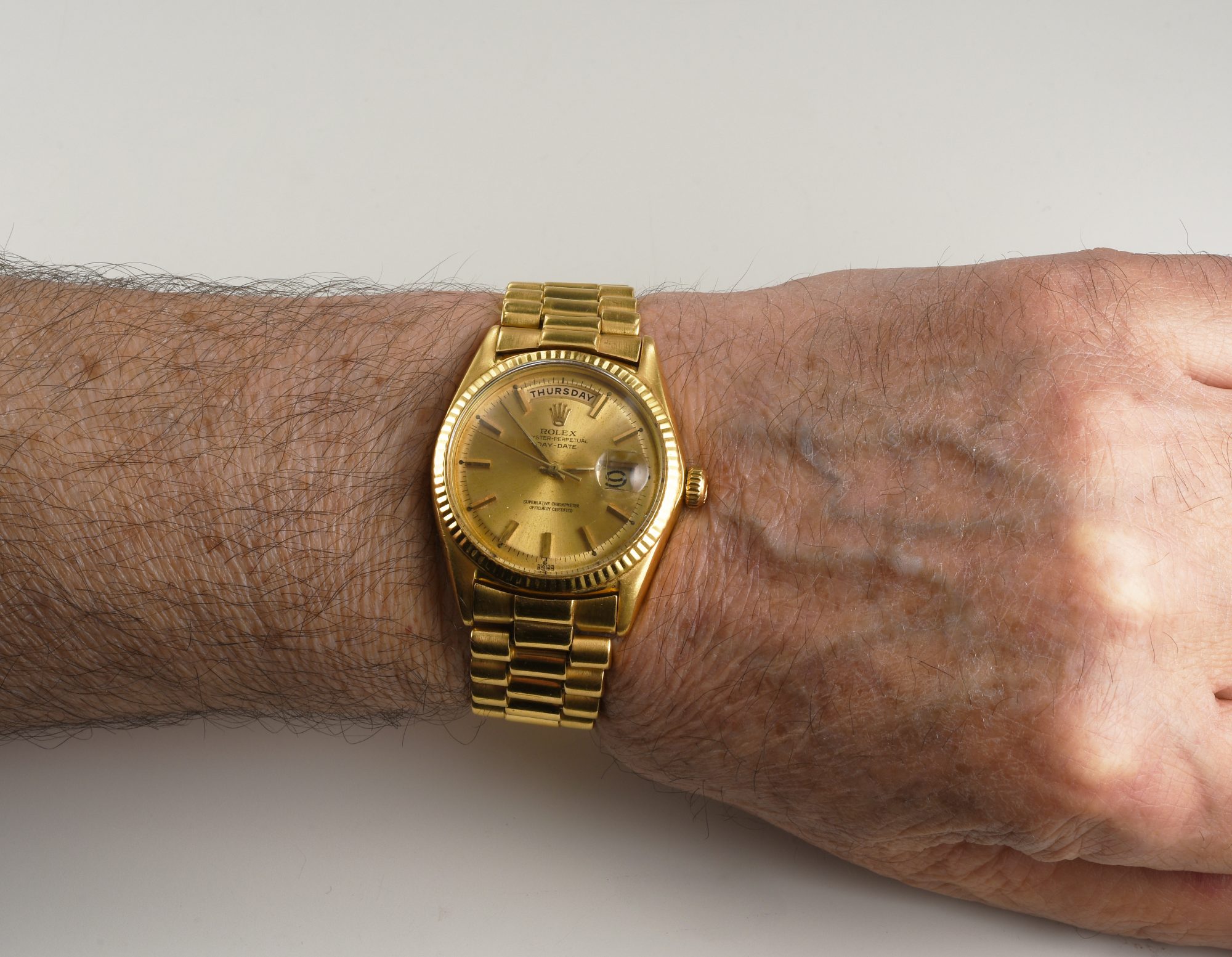 Vintage Men's Rolex Day-Date Automatic 36mm watch in 18K Yellow Gold Ref.1803 - Image 2