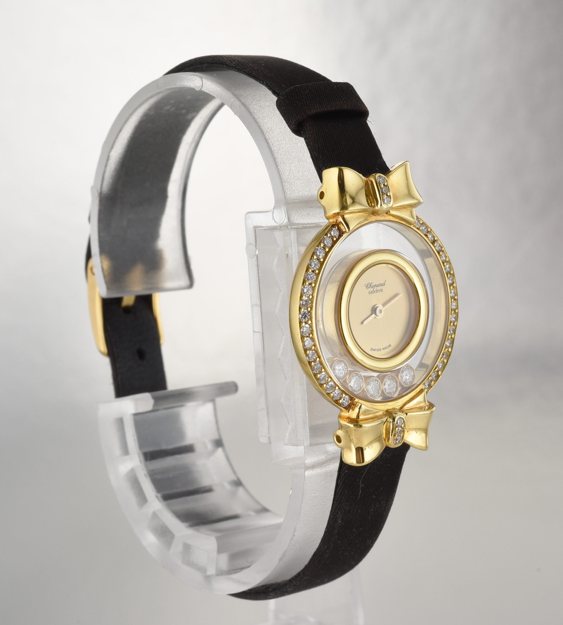 Ladies' Chopard Happy Diamonds 18K Yellow Gold Watch w/Diamonds Ref.4103; box - Image 3