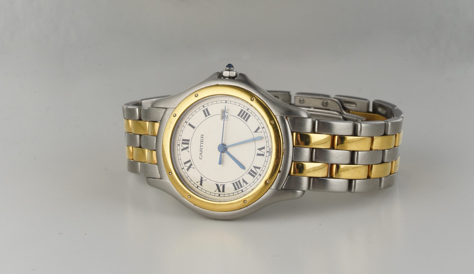 Cartier Panthère Cougar Stainless Steel &18K Yellow Gold Quartz watch Ref.187904 - Image 6