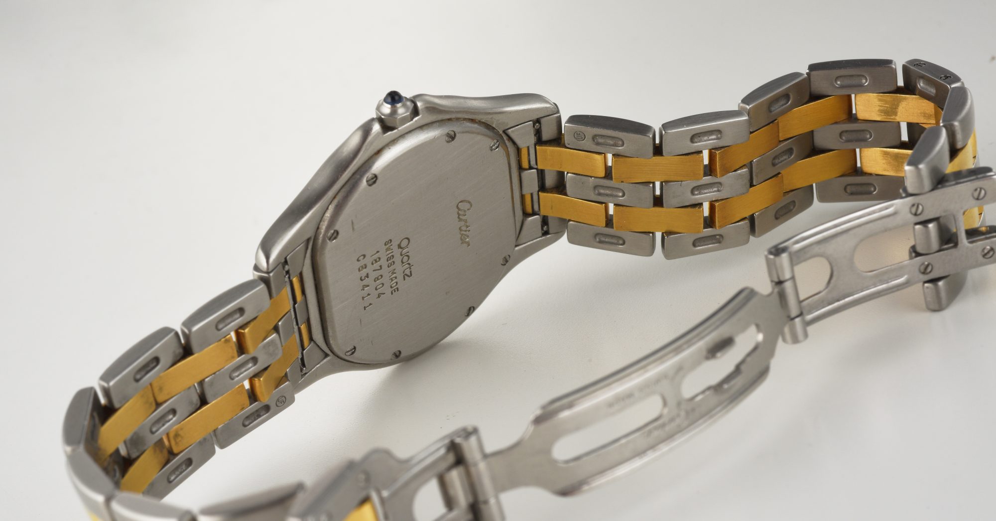 Cartier Panthère Cougar Stainless Steel &18K Yellow Gold Quartz watch Ref.187904 - Image 9