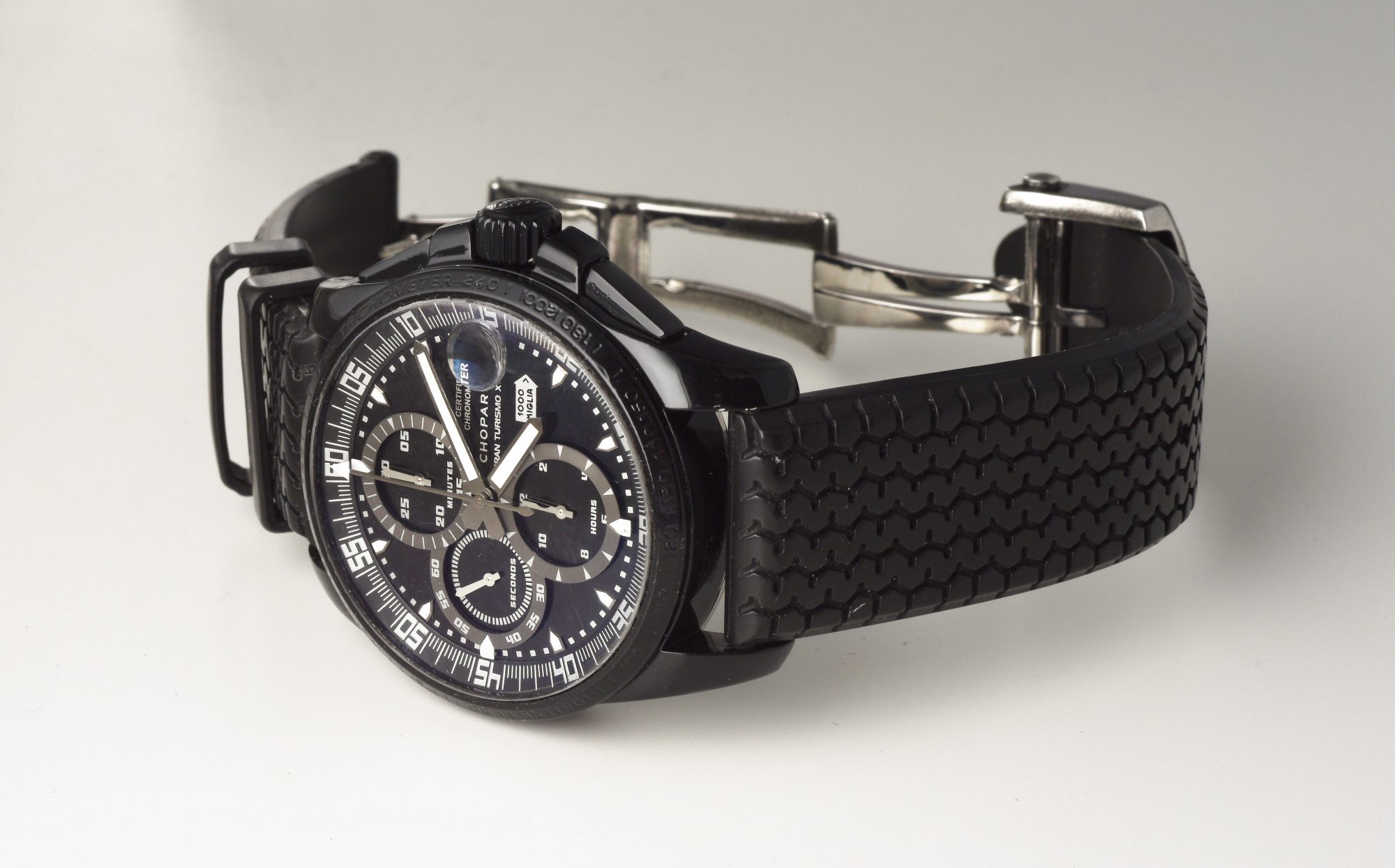 Chopard Mille Miglia Gran Turismo XL Chronograph watch Black DLC Steel Ref.8459 - Image 5
