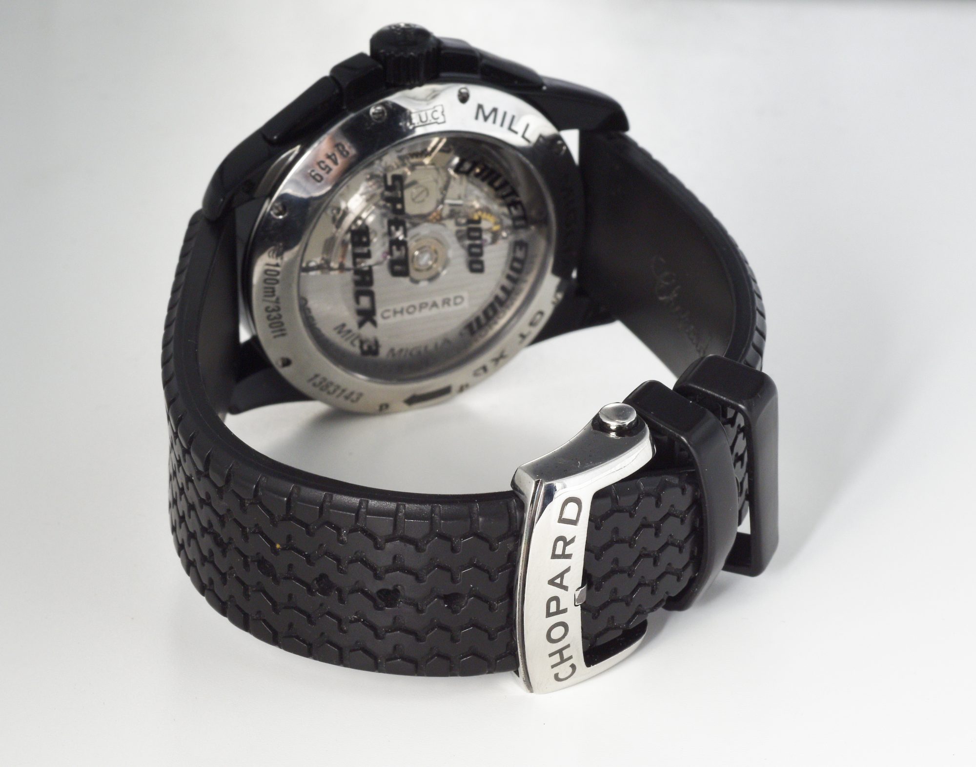 Chopard Mille Miglia Gran Turismo XL Chronograph watch Black DLC Steel Ref.8459 - Image 8