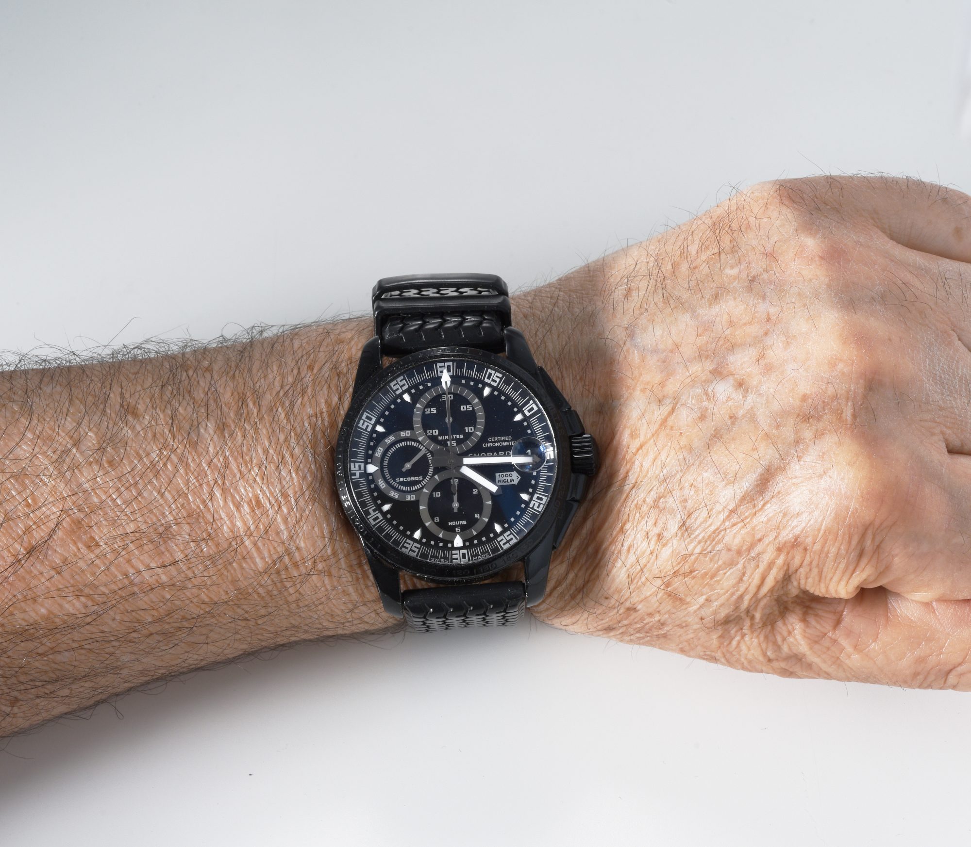 Chopard Mille Miglia Gran Turismo XL Chronograph watch Black DLC Steel Ref.8459 - Image 2