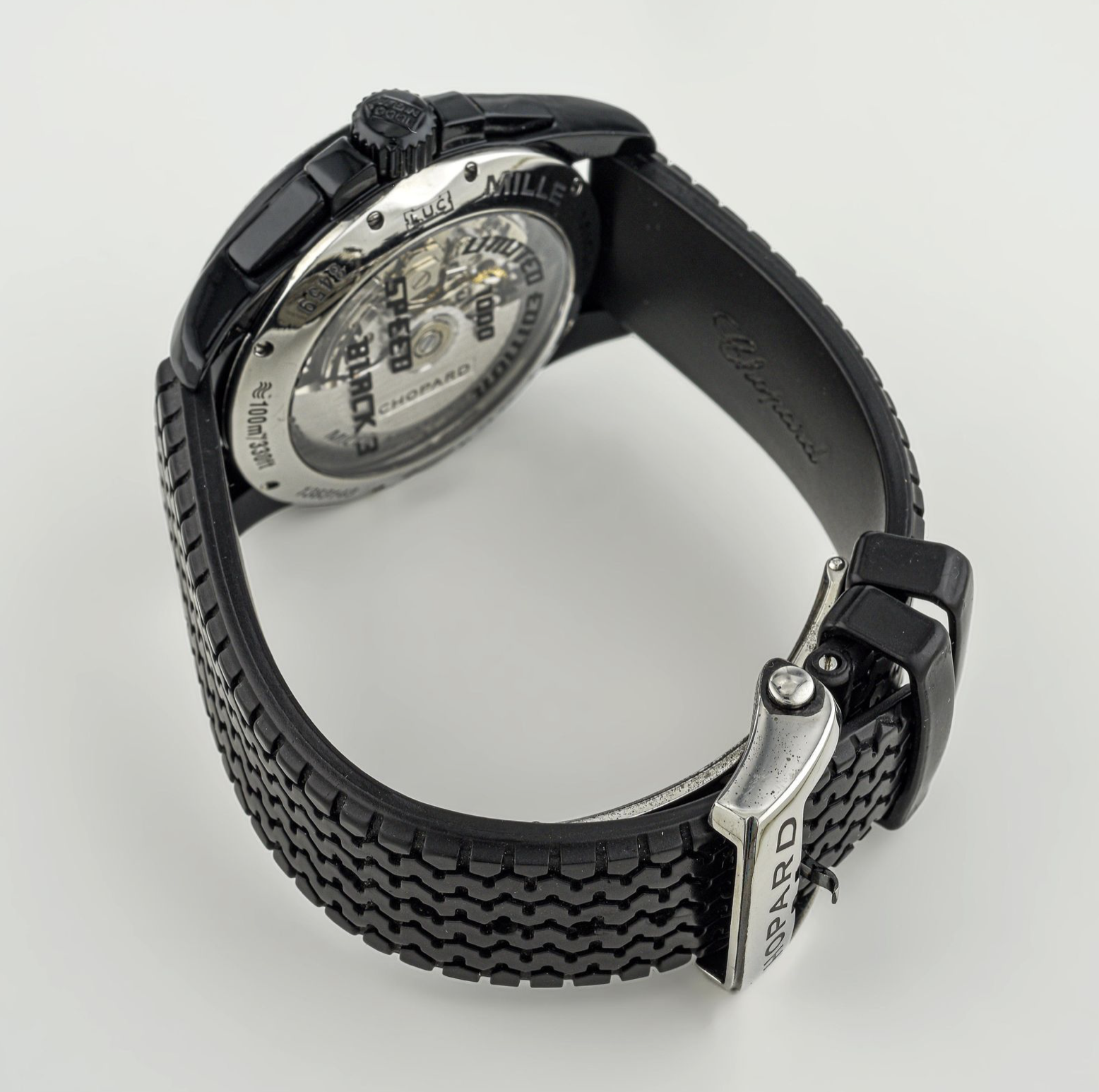Chopard Mille Miglia Gran Turismo XL Chronograph watch Black DLC Steel Ref.8459 - Image 9
