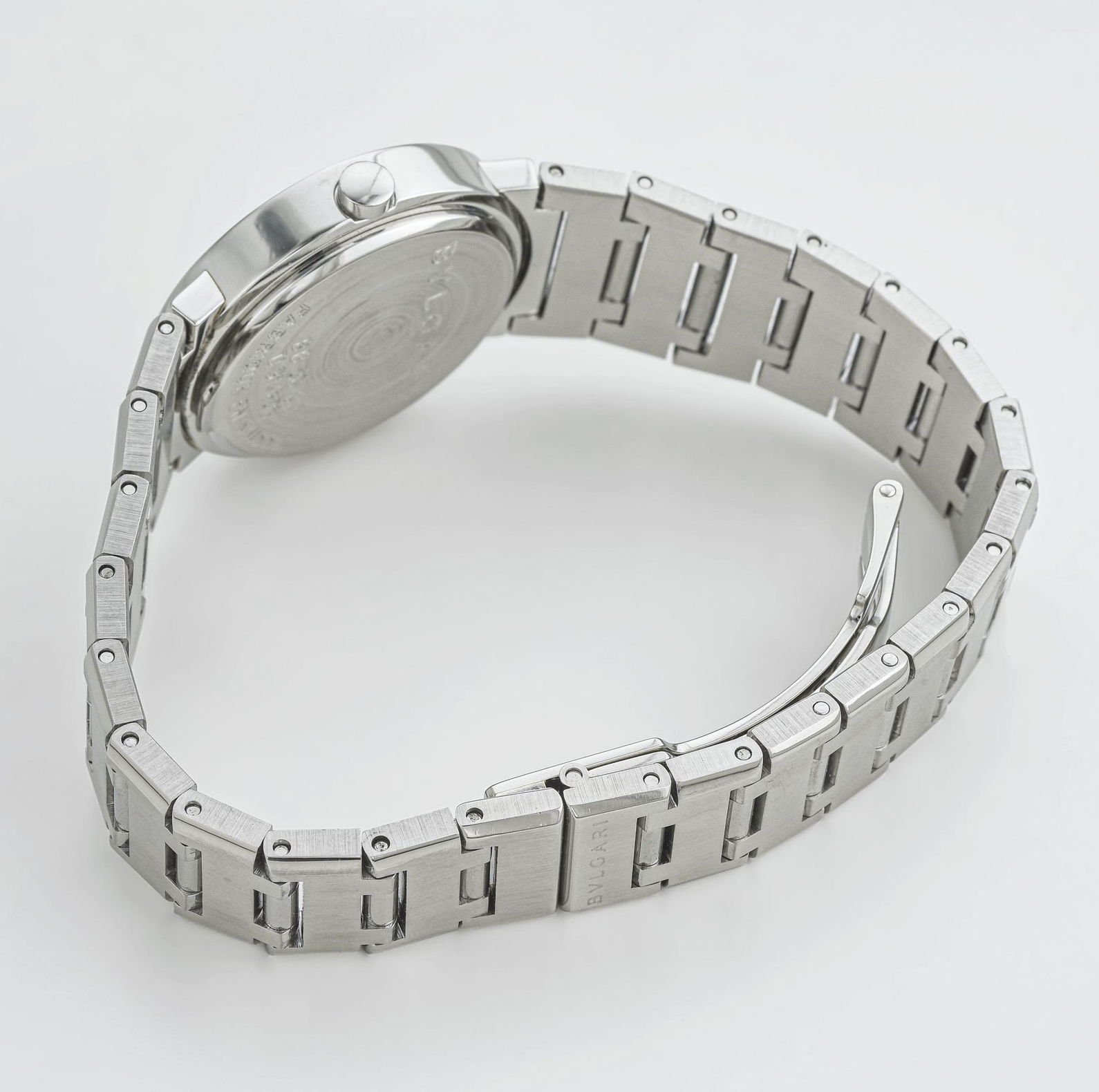 2000s Ladies' Bvlgari Stainless Steel Quartz watch w/Diamonds 26mm Ref.BB 26 SS - Image 6