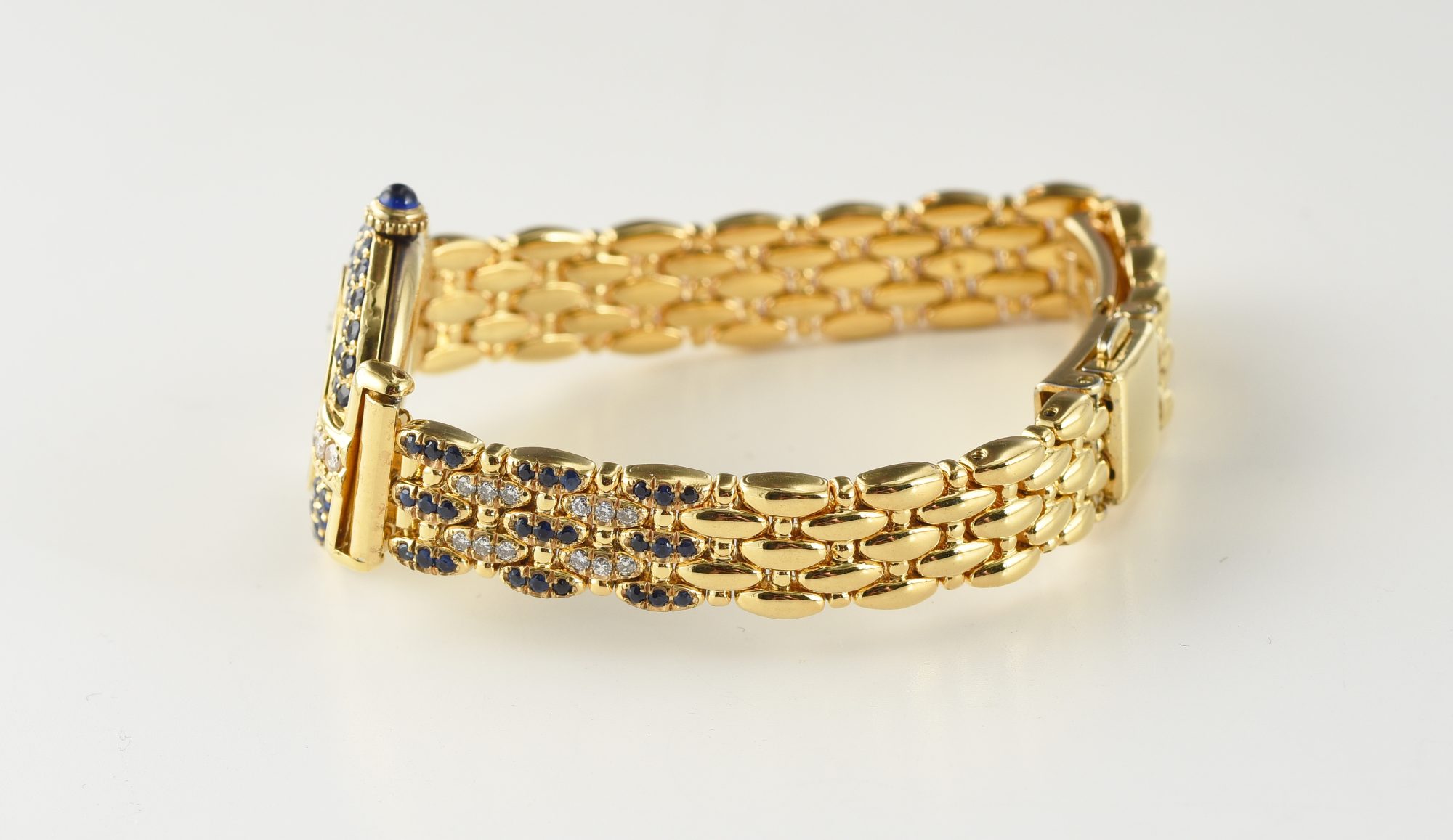 1988 Must de Cartier In Gold Vermeil over Silver w/Diamonds,Sapphires Ref.590002 w/papers - Image 7