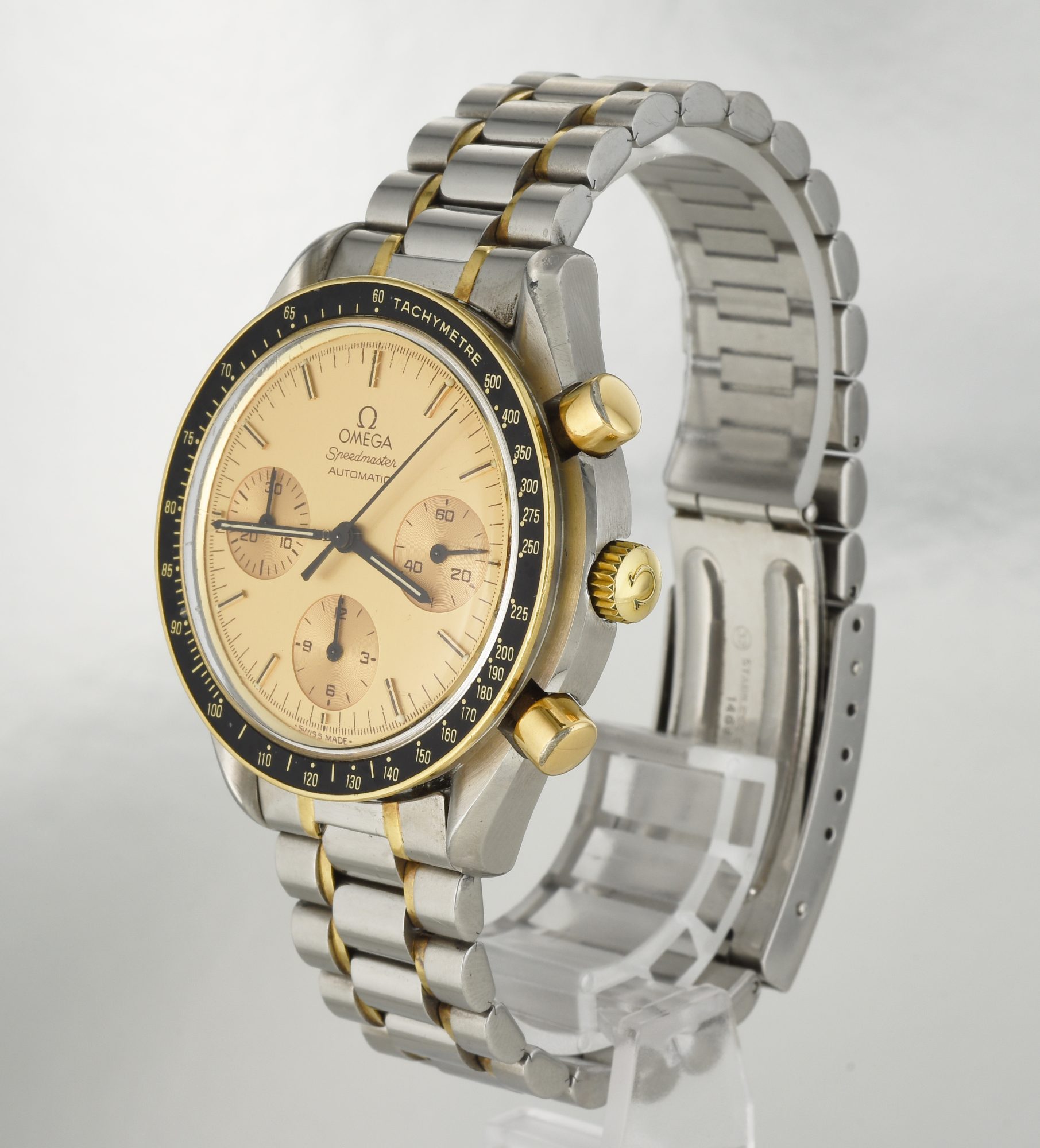 1986 Omega Speedmaster 18K Yellow Gold & Stainless Steel watch Ref.175.0032 - Image 4