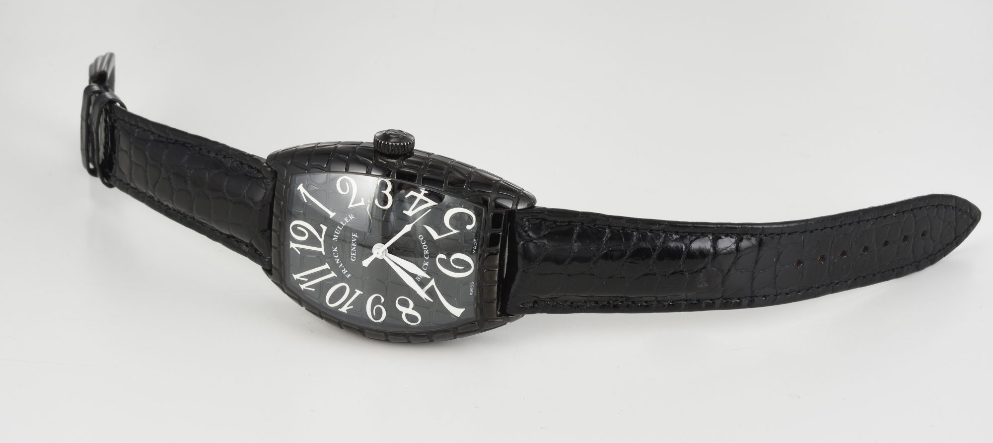 2019 Franck Muller Black Croco in Steel with Black PVD Ref.8880 SC BLK CRO; box - Image 6