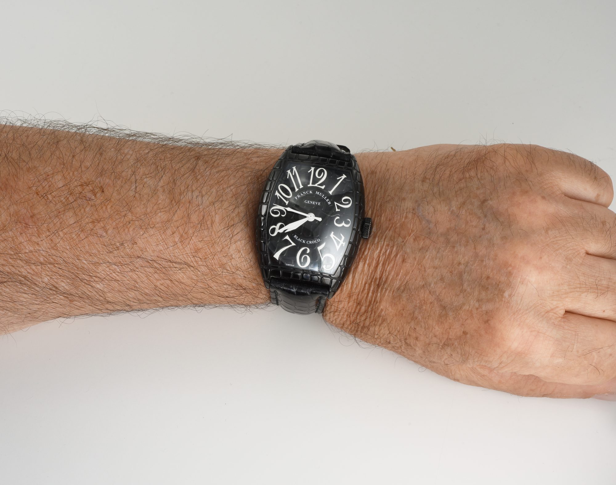 2019 Franck Muller Black Croco in Steel with Black PVD Ref.8880 SC BLK CRO; box - Image 2