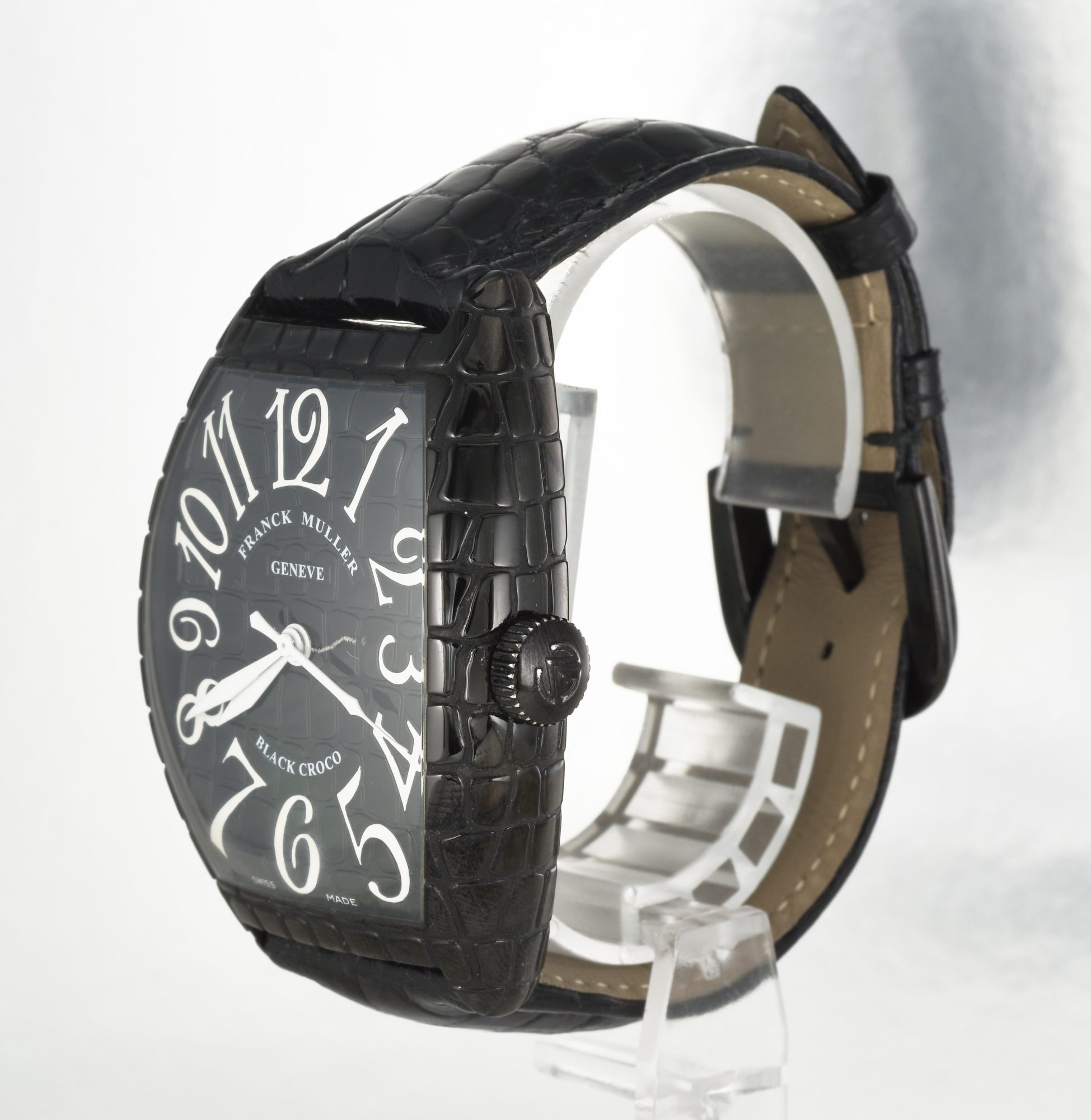 2019 Franck Muller Black Croco in Steel with Black PVD Ref.8880 SC BLK CRO; box - Image 3