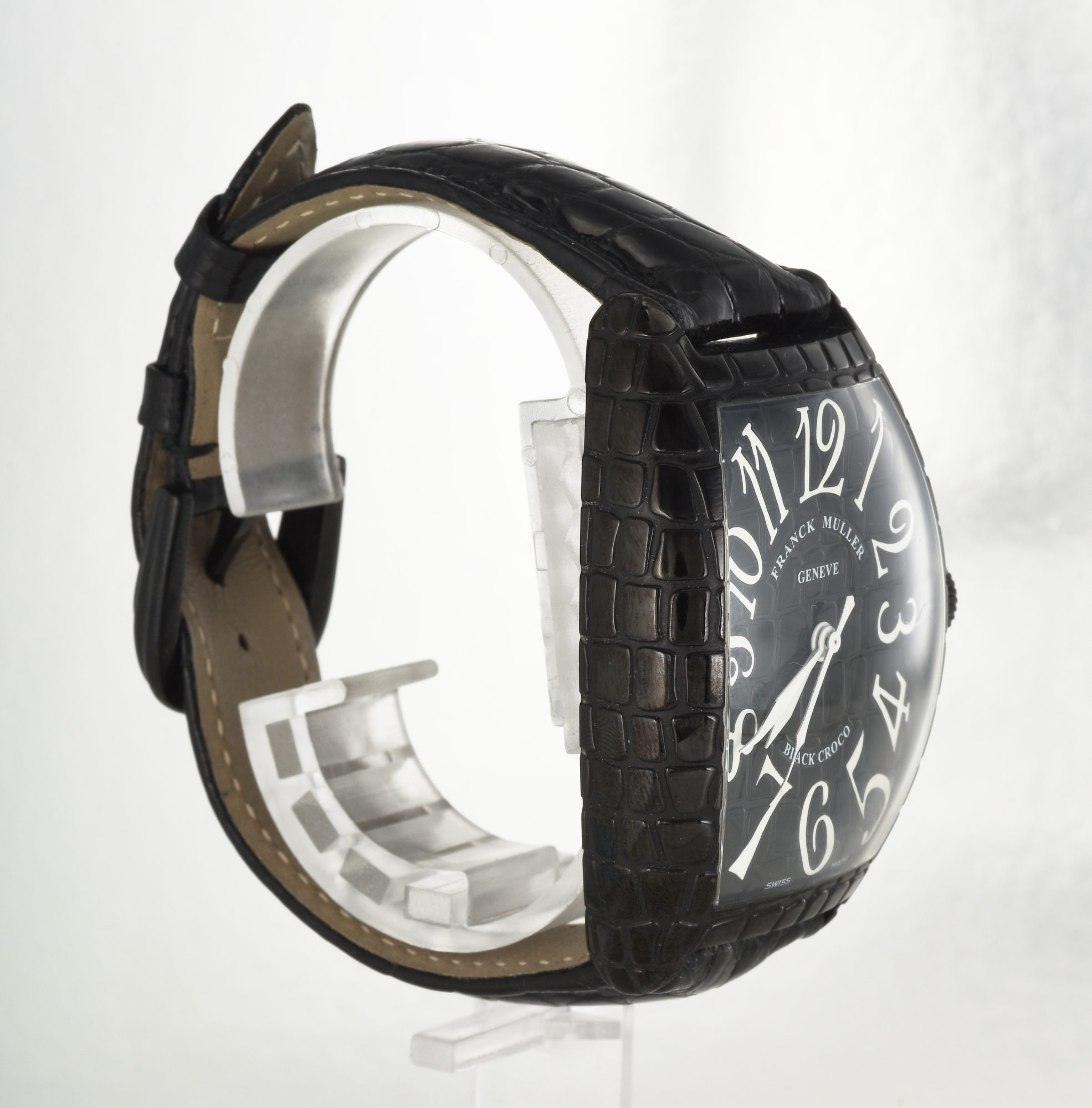 2019 Franck Muller Black Croco in Steel with Black PVD Ref.8880 SC BLK CRO; box - Image 4