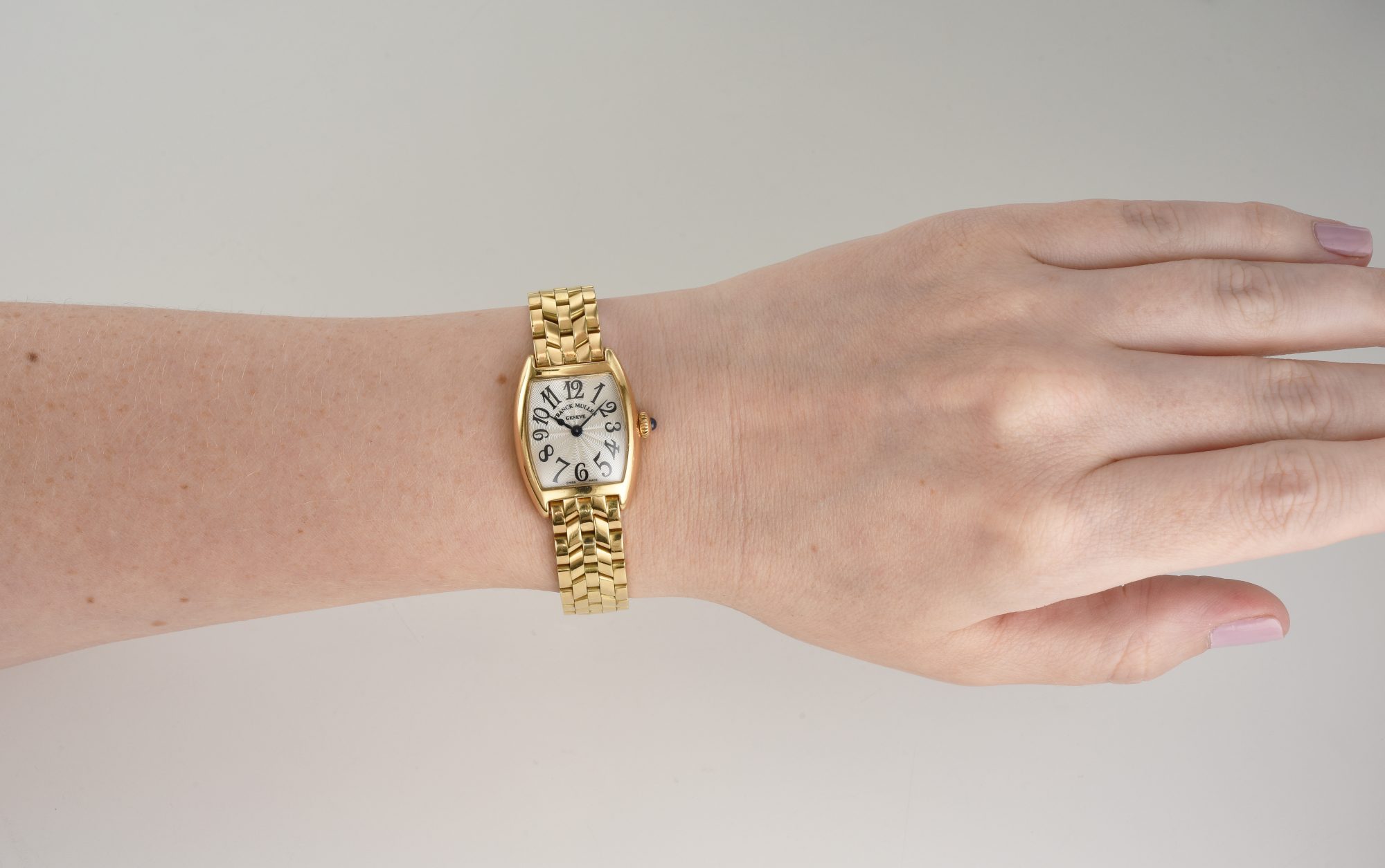 2000s Franck Muller Curvex Quartz watch in 18K Yellow Gold Ref.2251 QZ; w/box - Image 2