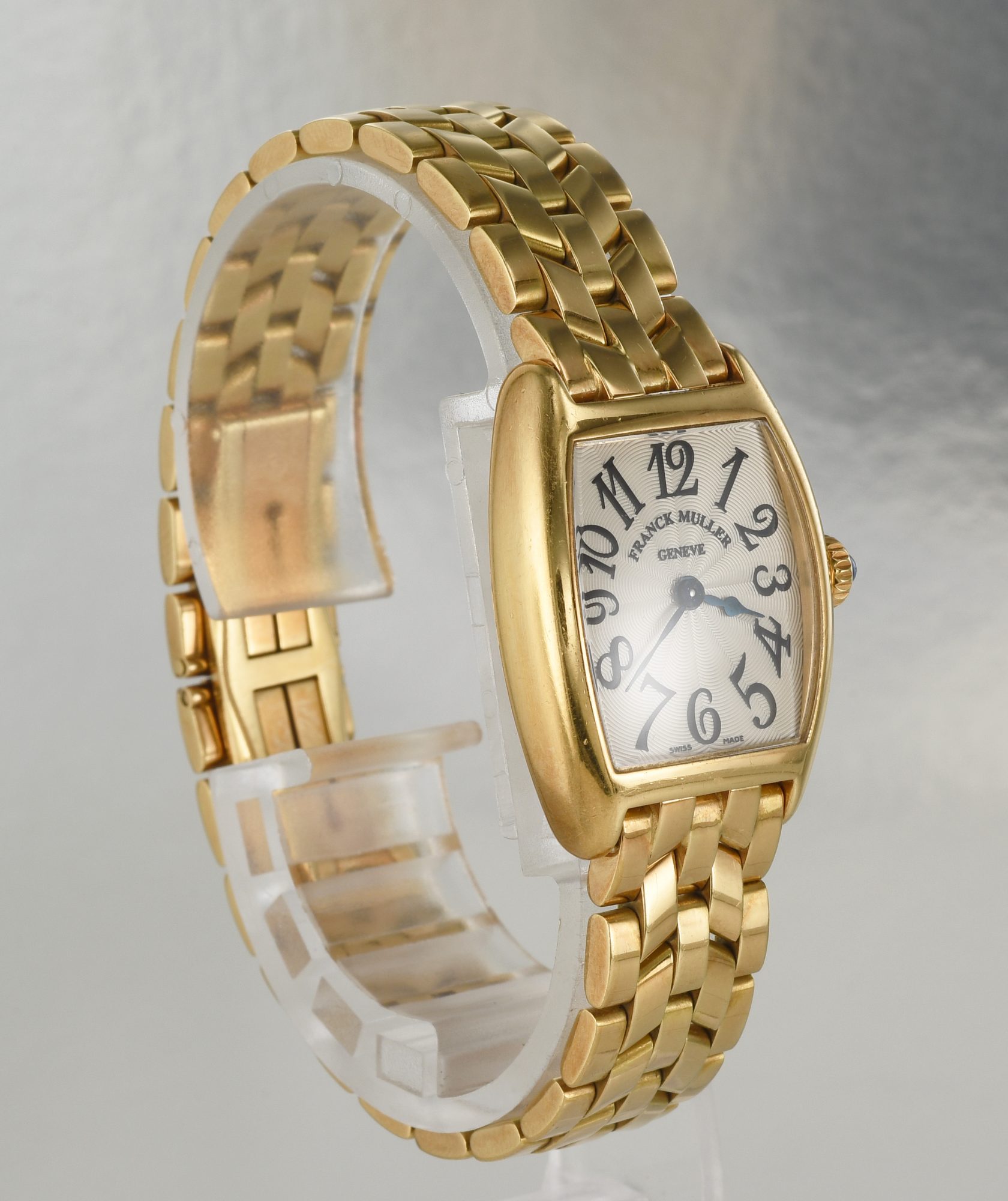 2000s Franck Muller Curvex Quartz watch in 18K Yellow Gold Ref.2251 QZ; w/box - Image 4