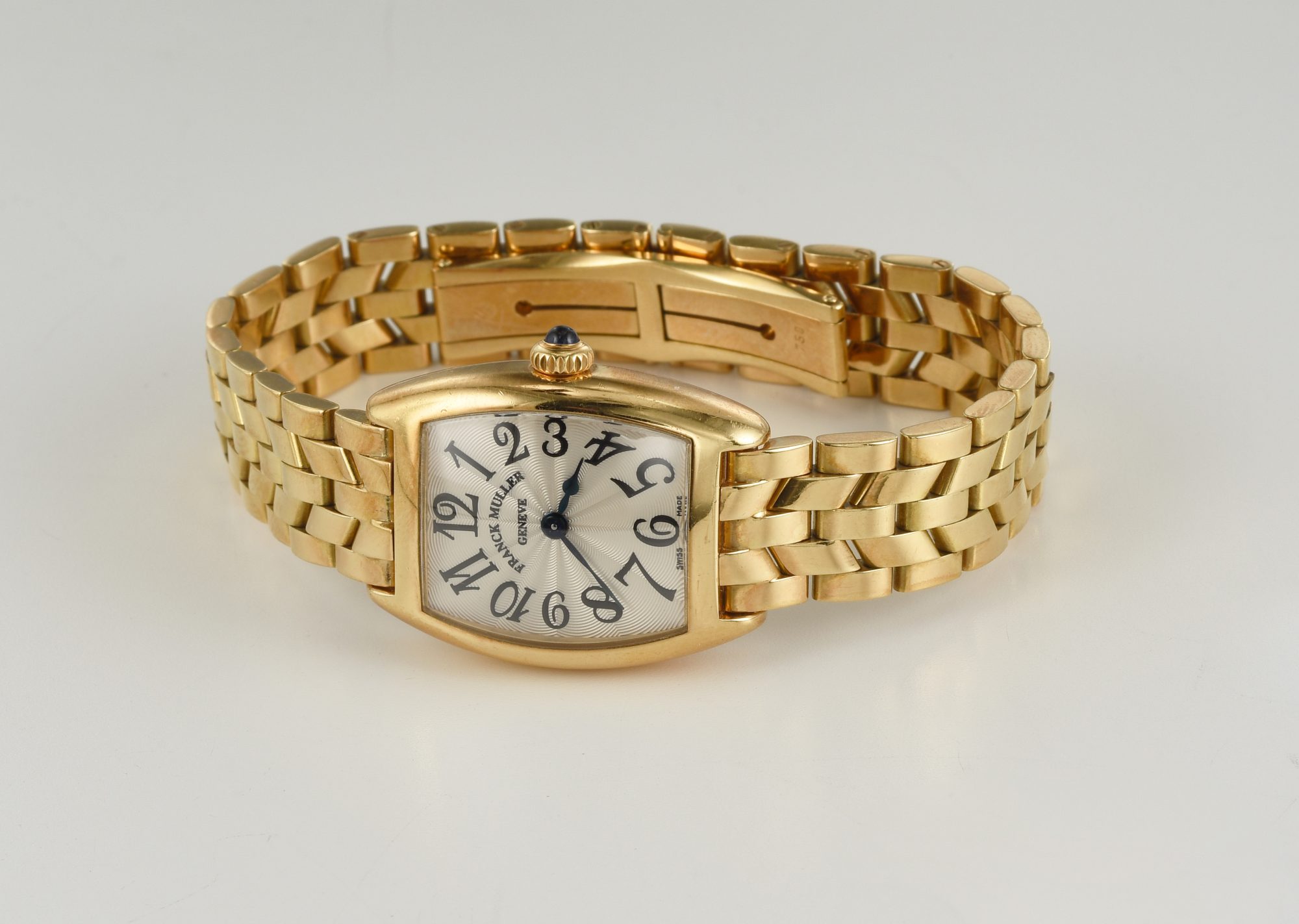 2000s Franck Muller Curvex Quartz watch in 18K Yellow Gold Ref.2251 QZ; w/box - Image 8