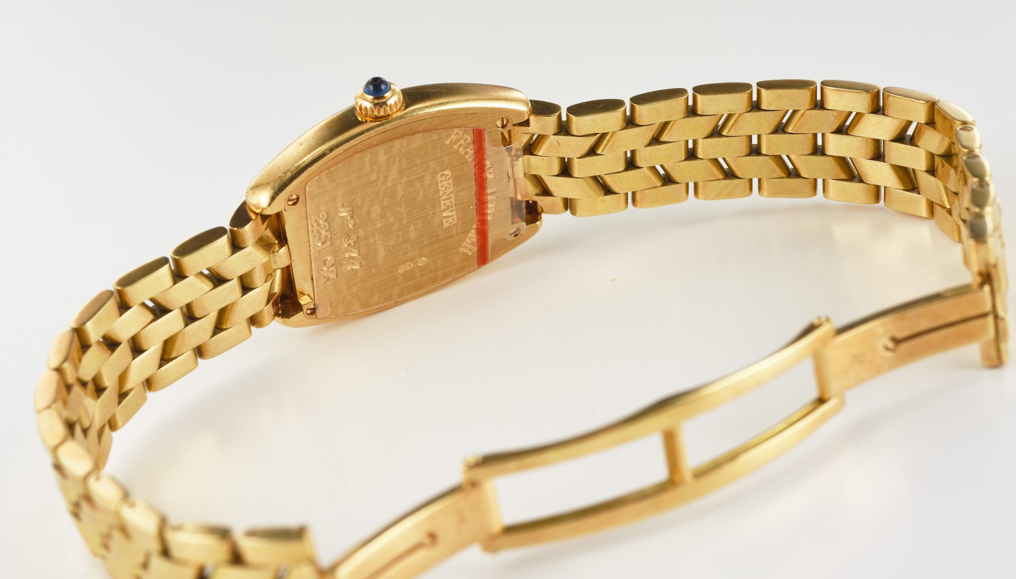 2000s Franck Muller Curvex Quartz watch in 18K Yellow Gold Ref.2251 QZ; w/box - Image 9