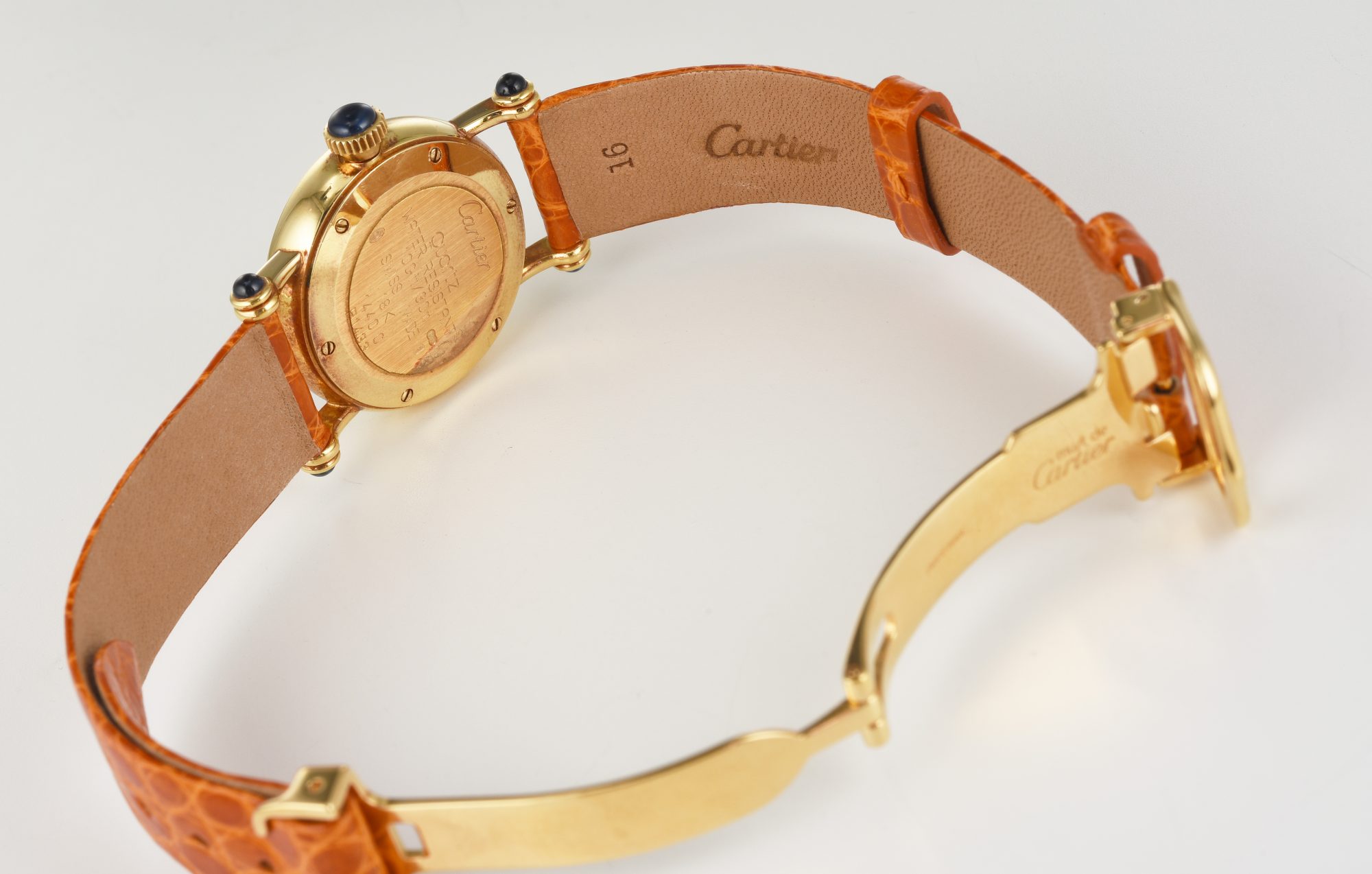 Vintage 1990s Ladies' Cartier Diablo Quartz watch in 18K Yellow Gold Ref.1440 0 - Image 9