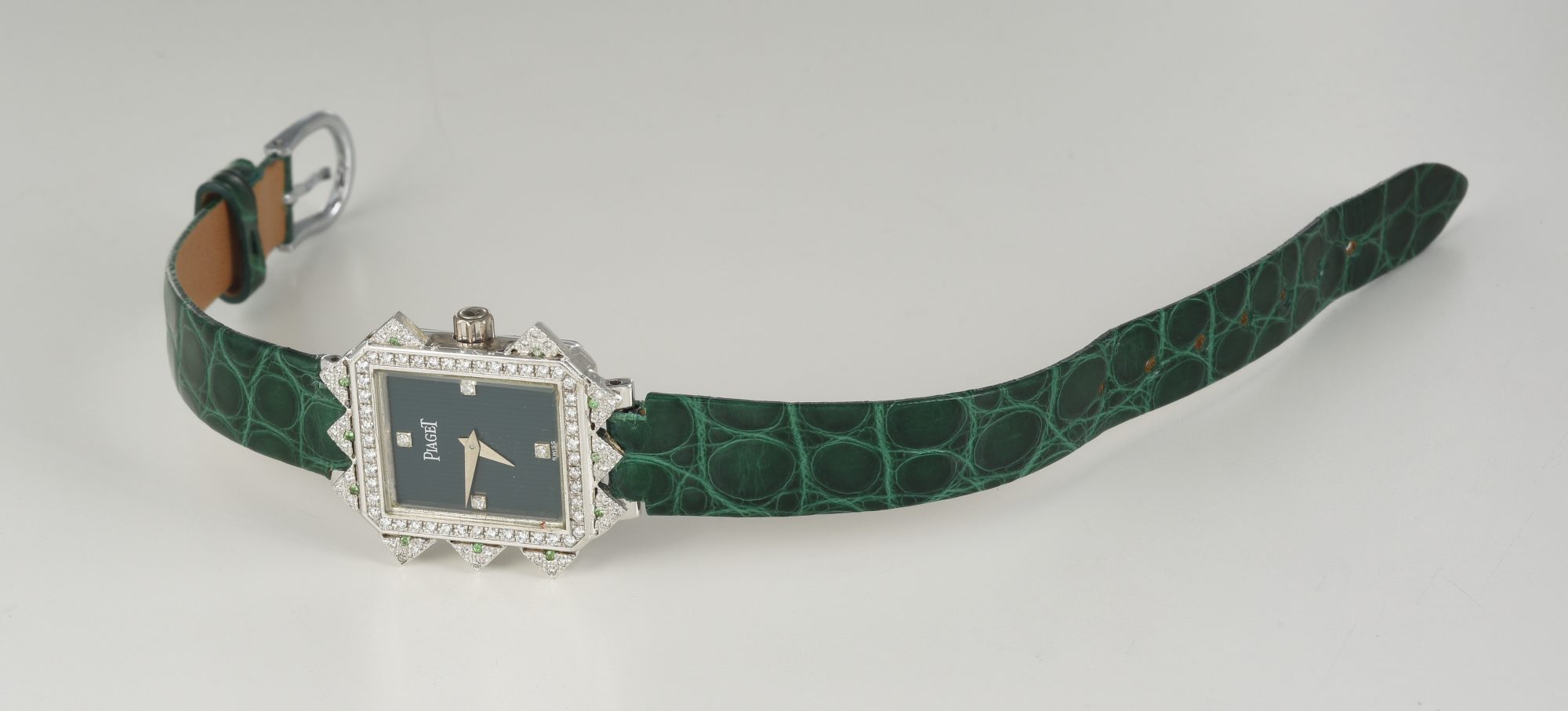 Vintage 1980s Ladies' Piaget watch in 18K White Gold w/Diamonds Ref.42405 M610D - Image 6