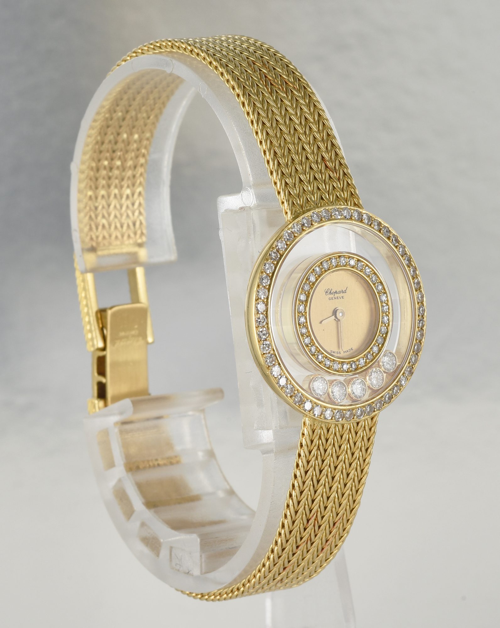 Ladies' Chopard Happy Diamonds 18K Yellow Gold Watch w/Diamonds Ref.4097; box - Image 4