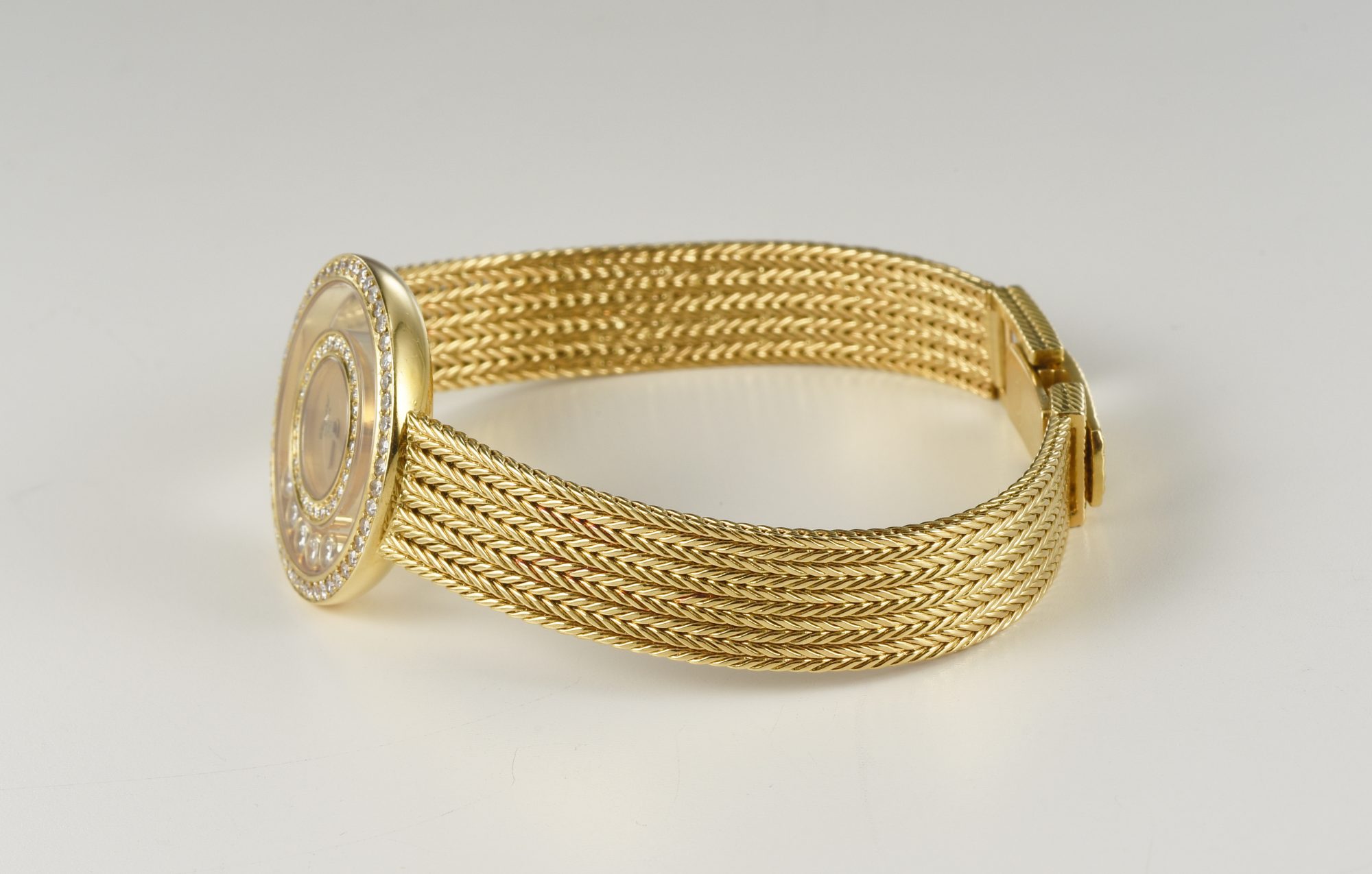 Ladies' Chopard Happy Diamonds 18K Yellow Gold Watch w/Diamonds Ref.4097; box - Image 8