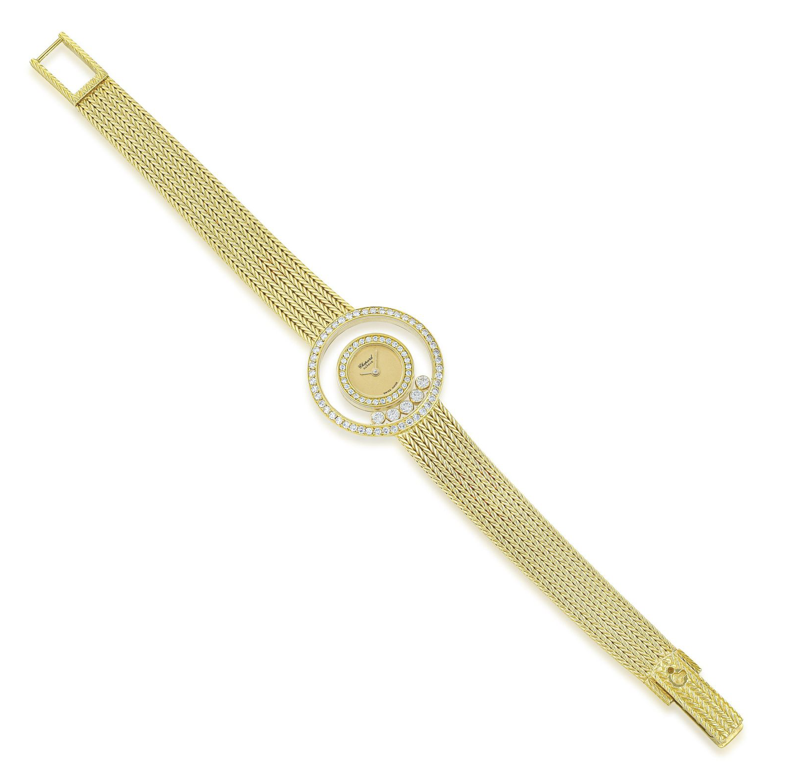 Ladies' Chopard Happy Diamonds 18K Yellow Gold Watch w/Diamonds Ref.4097; box - Image 5