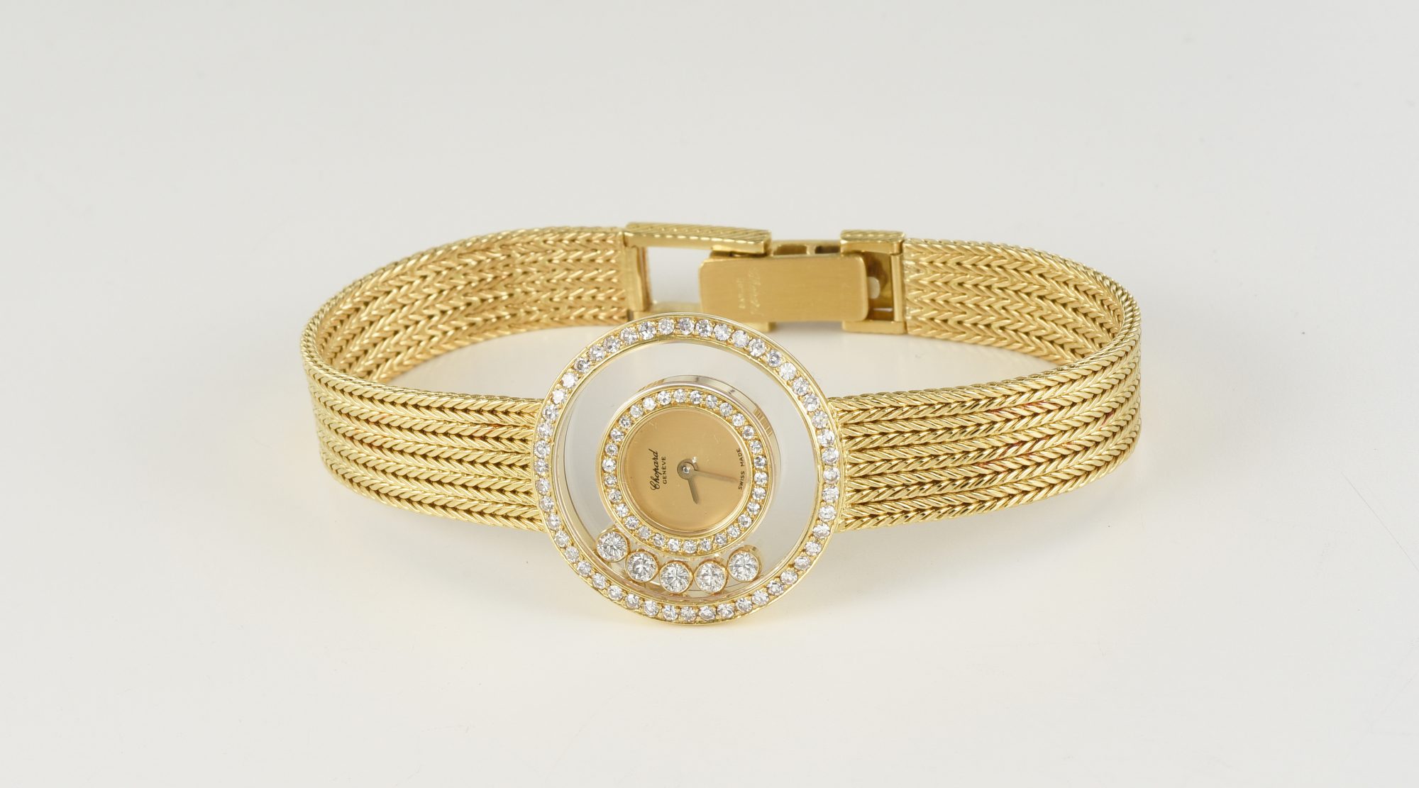 Ladies' Chopard Happy Diamonds 18K Yellow Gold Watch w/Diamonds Ref.4097; box - Image 6