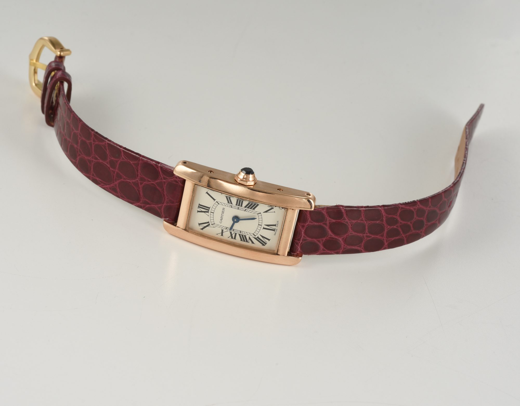 Vintage 1990s Ladies' Cartier Tank Americaine watch in 18K Rose Gold Ref.2503 /box - Image 7