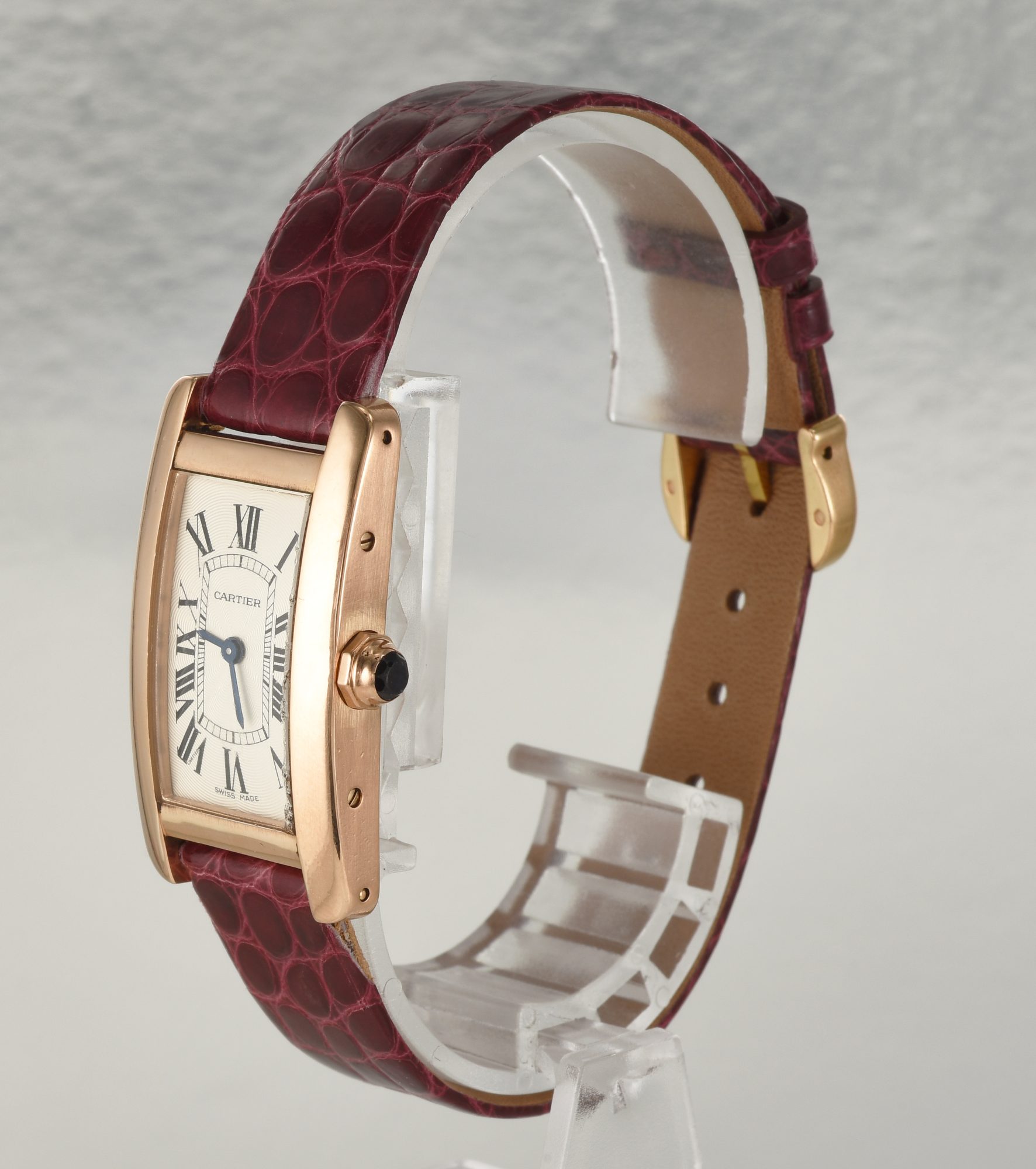 Vintage 1990s Ladies' Cartier Tank Americaine watch in 18K Rose Gold Ref.2503 /box - Image 3
