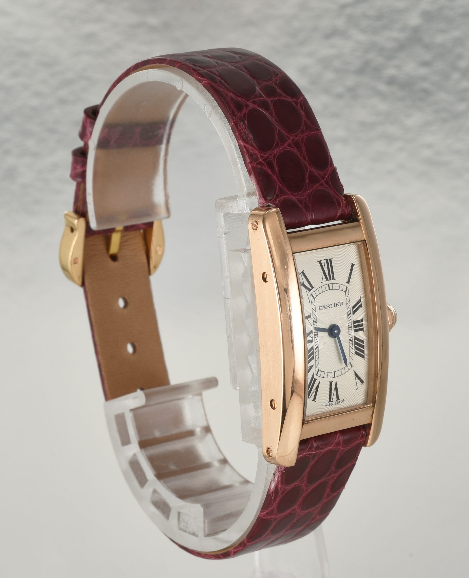 Vintage 1990s Ladies' Cartier Tank Americaine watch in 18K Rose Gold Ref.2503 /box - Image 4