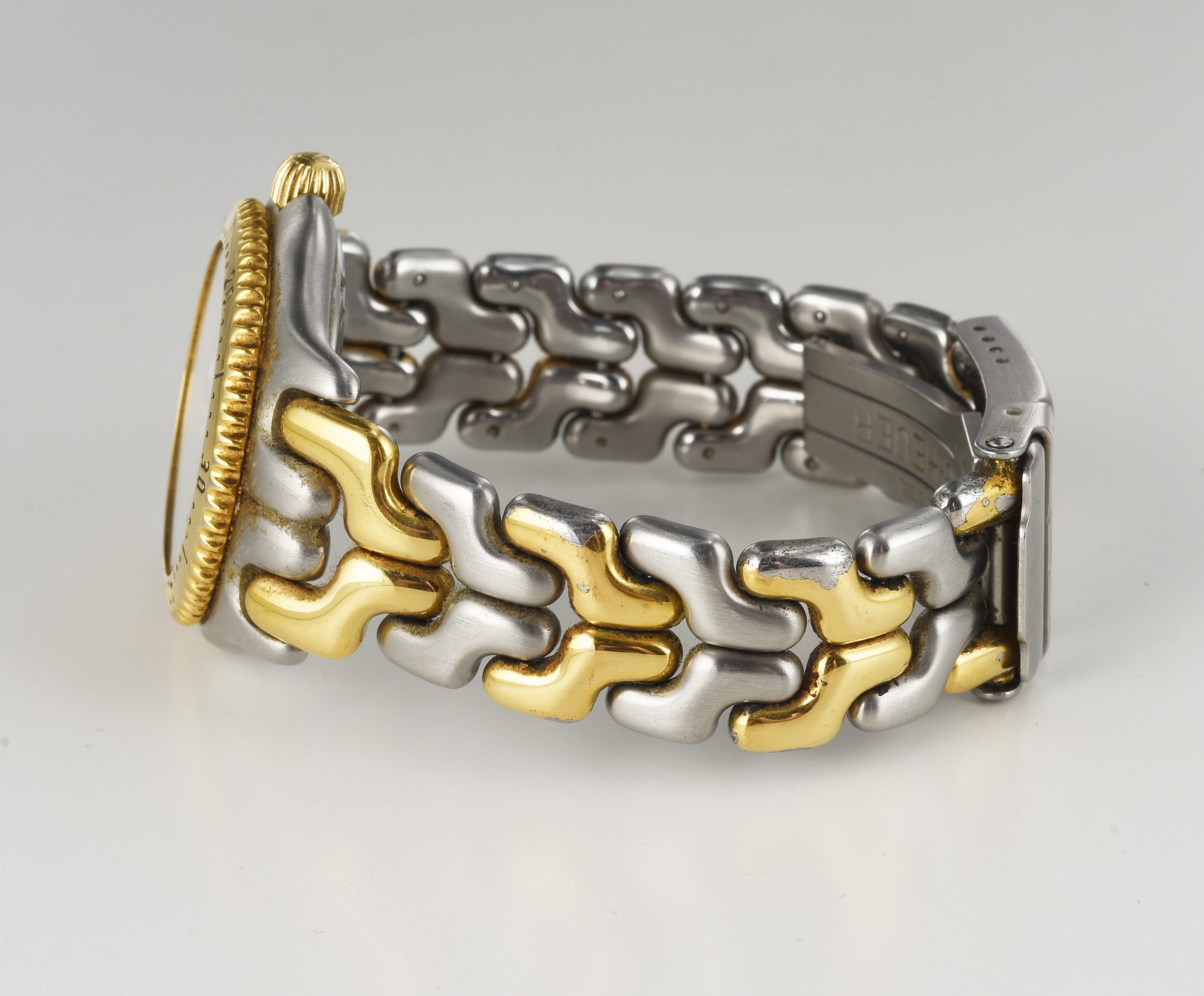 Vintage 1990s TAG Heuer Man's watch in Stainless Steel & Gold Plate Ref.S95.213 - Image 8
