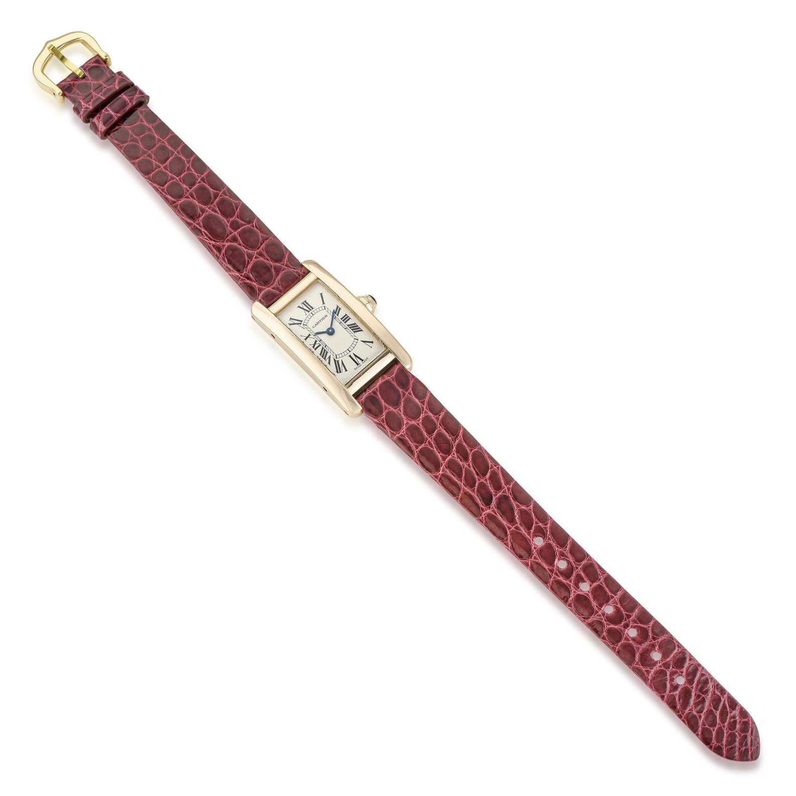 Vintage 1990s Ladies' Cartier Tank Americaine watch in 18K Rose Gold Ref.2503 /box - Image 6