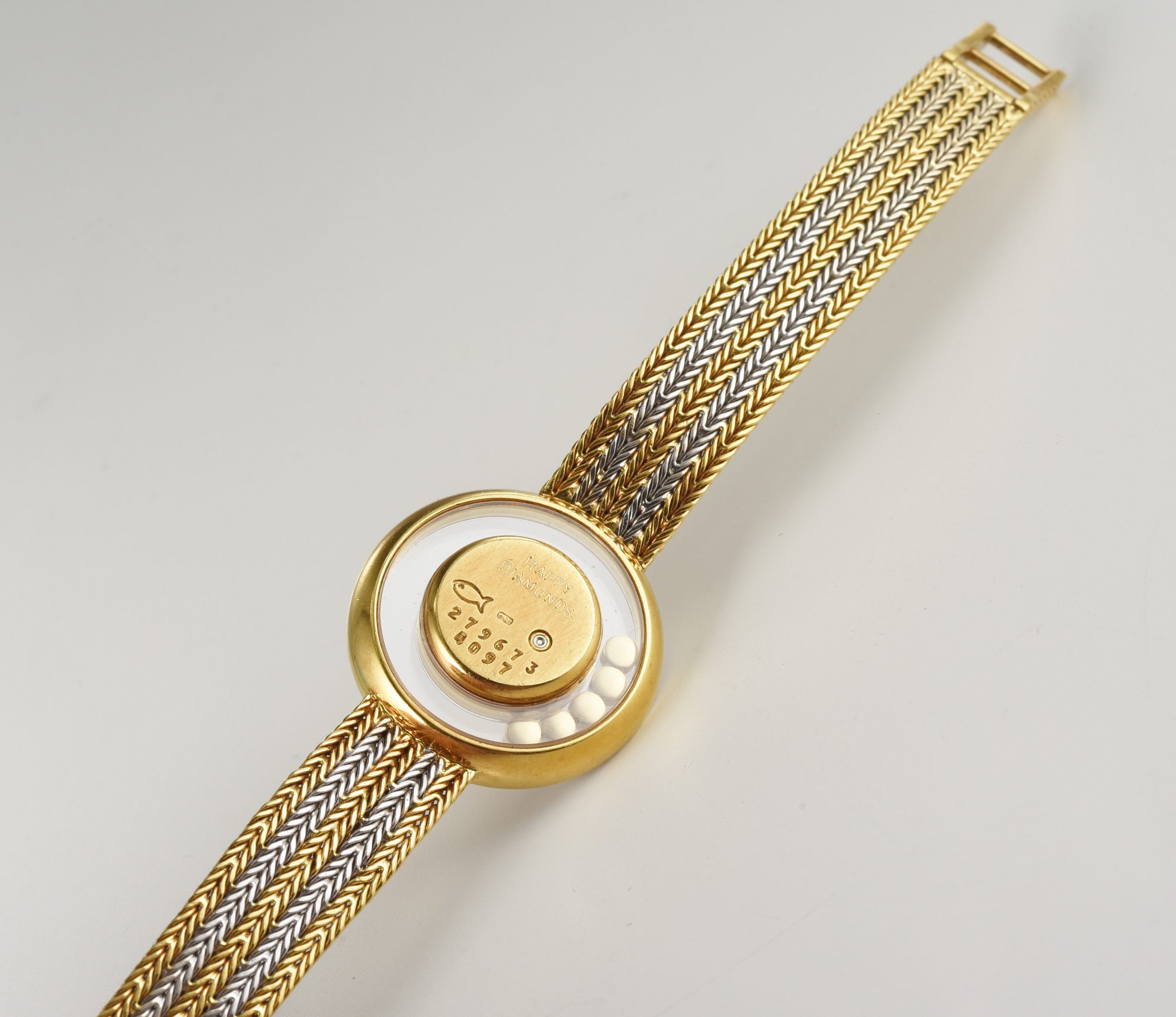 Ladies' Chopard Happy Diamonds 18K Yellow & White Gold Watch w/Diamonds Ref.4097 - Image 7