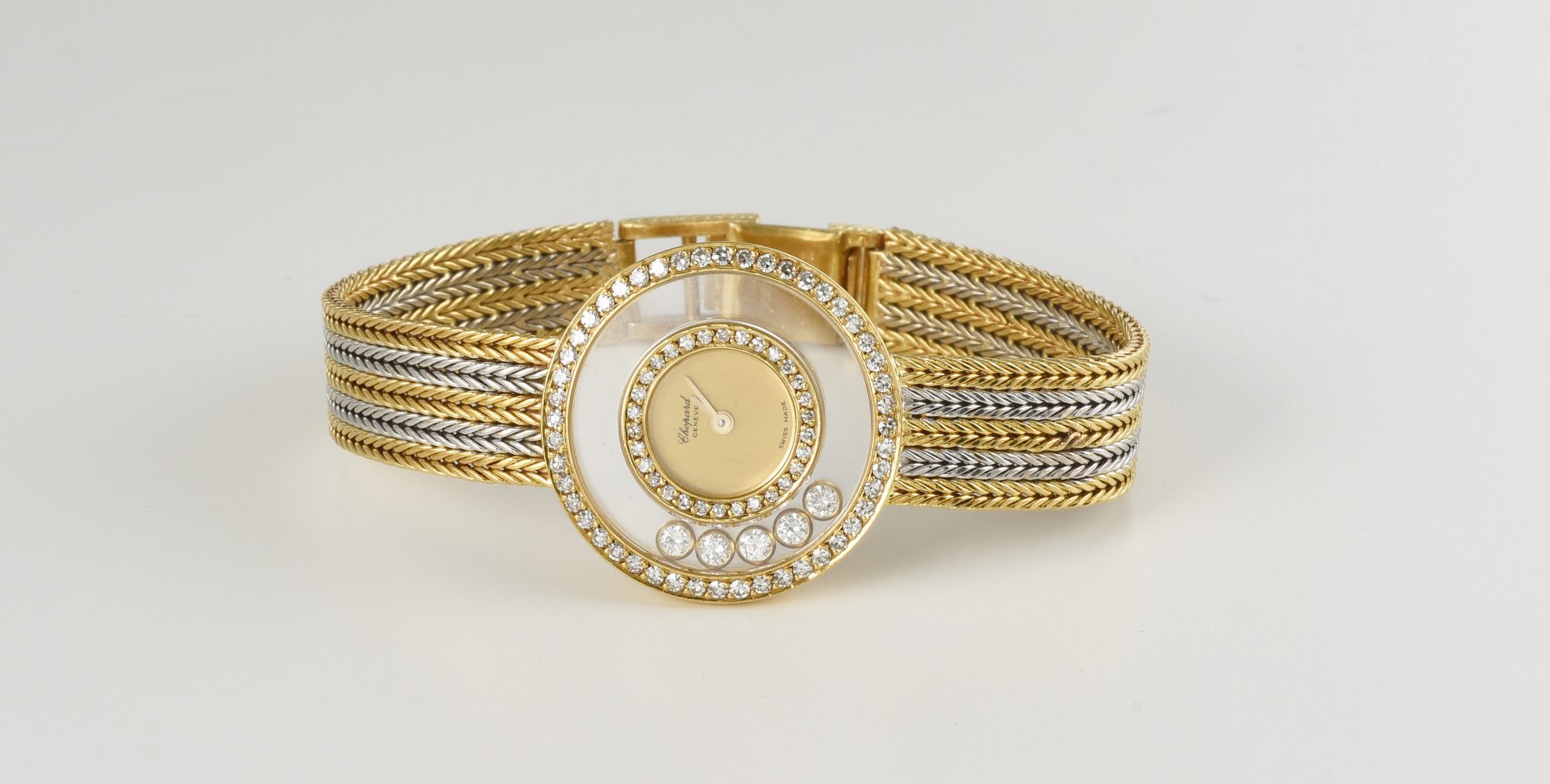 Ladies' Chopard Happy Diamonds 18K Yellow & White Gold Watch w/Diamonds Ref.4097 - Image 12