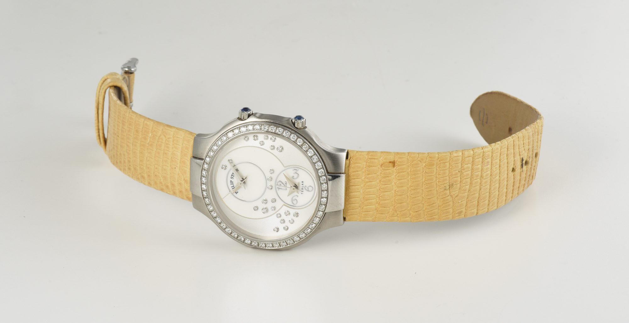 2000s Philip Stein Teslar Quartz watch in Stainless Steel w/Diamonds Ref.611 - Image 6