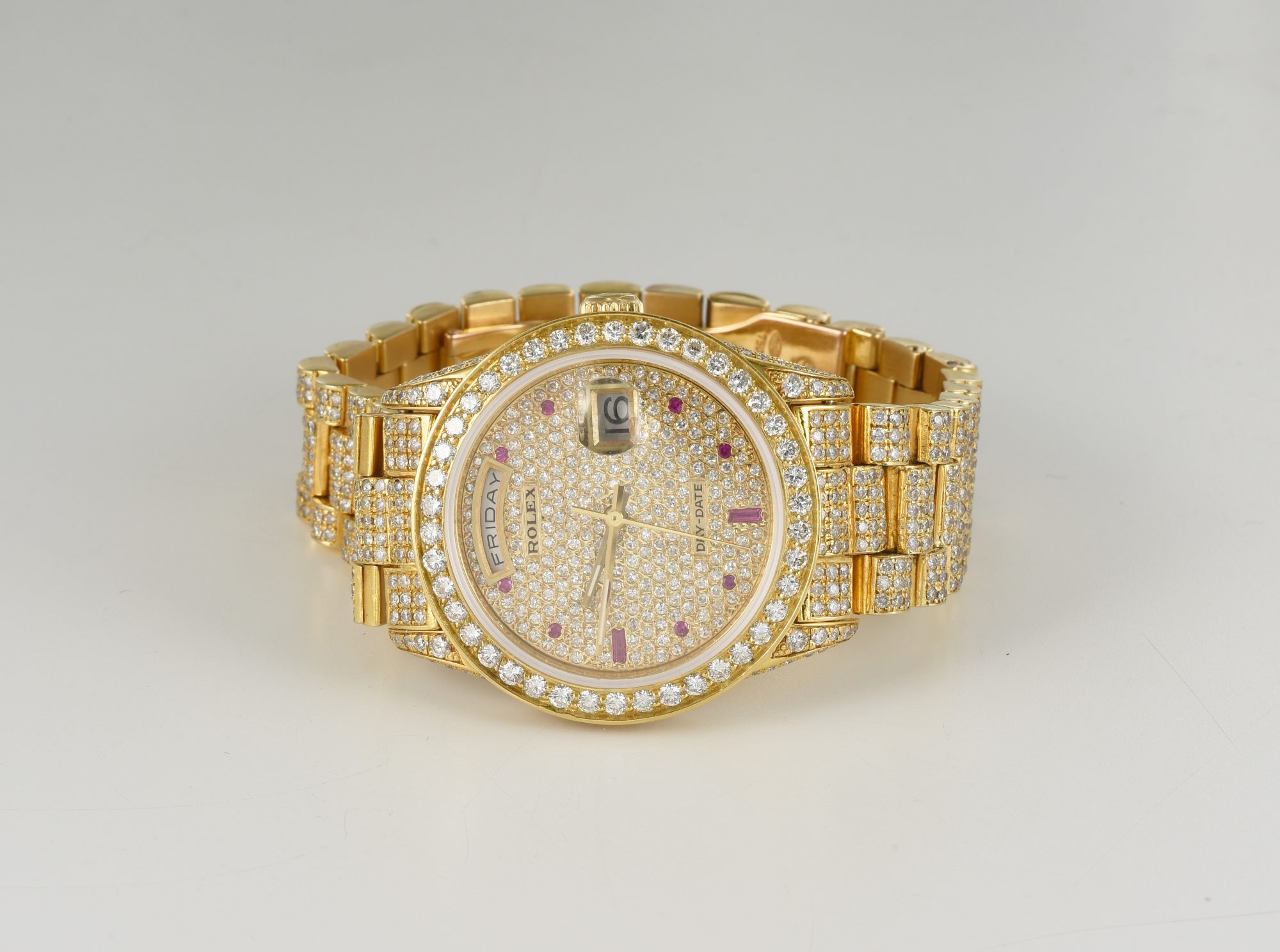Men's Rolex Day-Date Automatic watch in 18K Yellow Gold with Diamonds Ref.18238 - Image 5