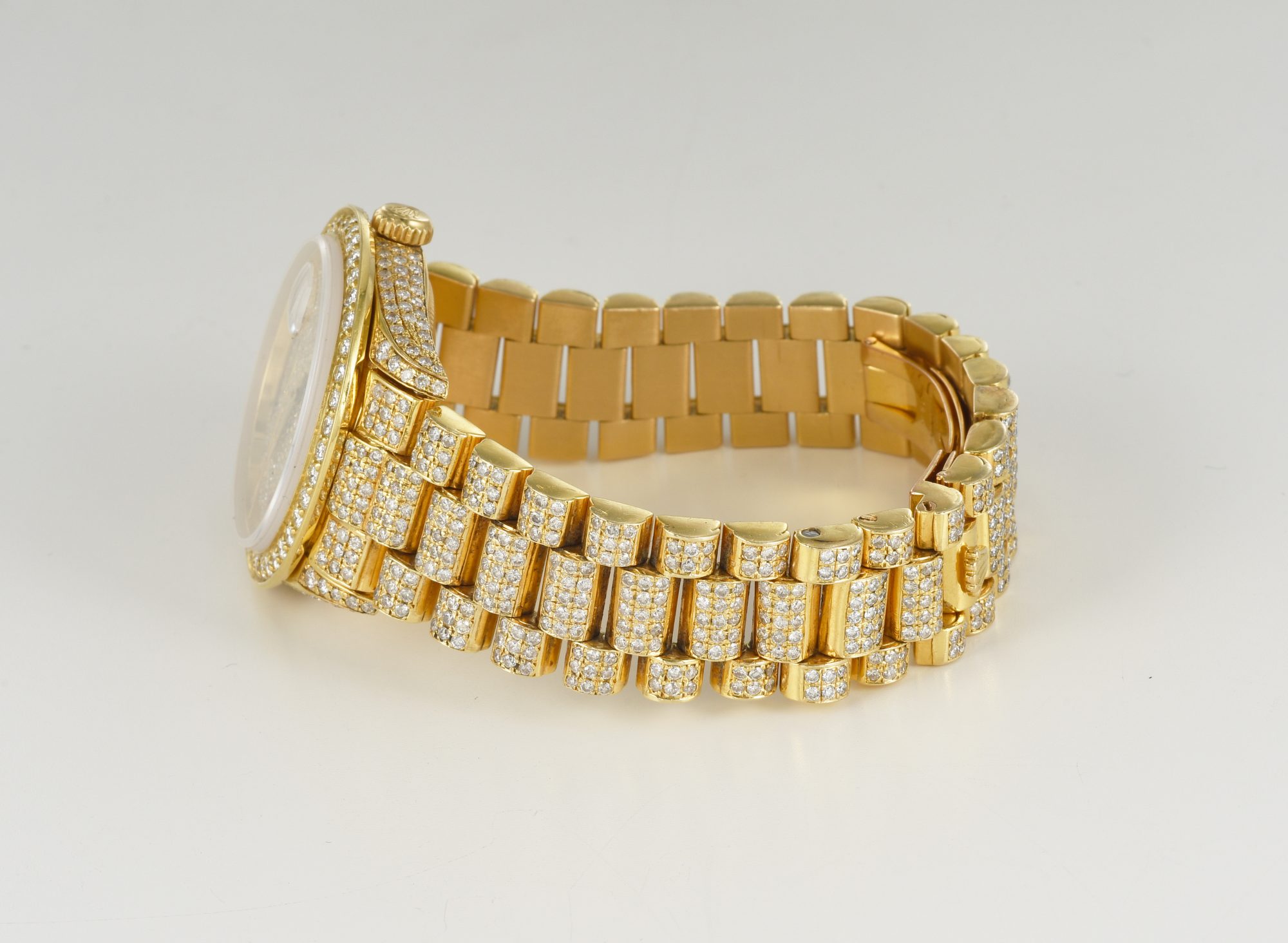 Men's Rolex Day-Date Automatic watch in 18K Yellow Gold with Diamonds Ref.18238 - Image 6