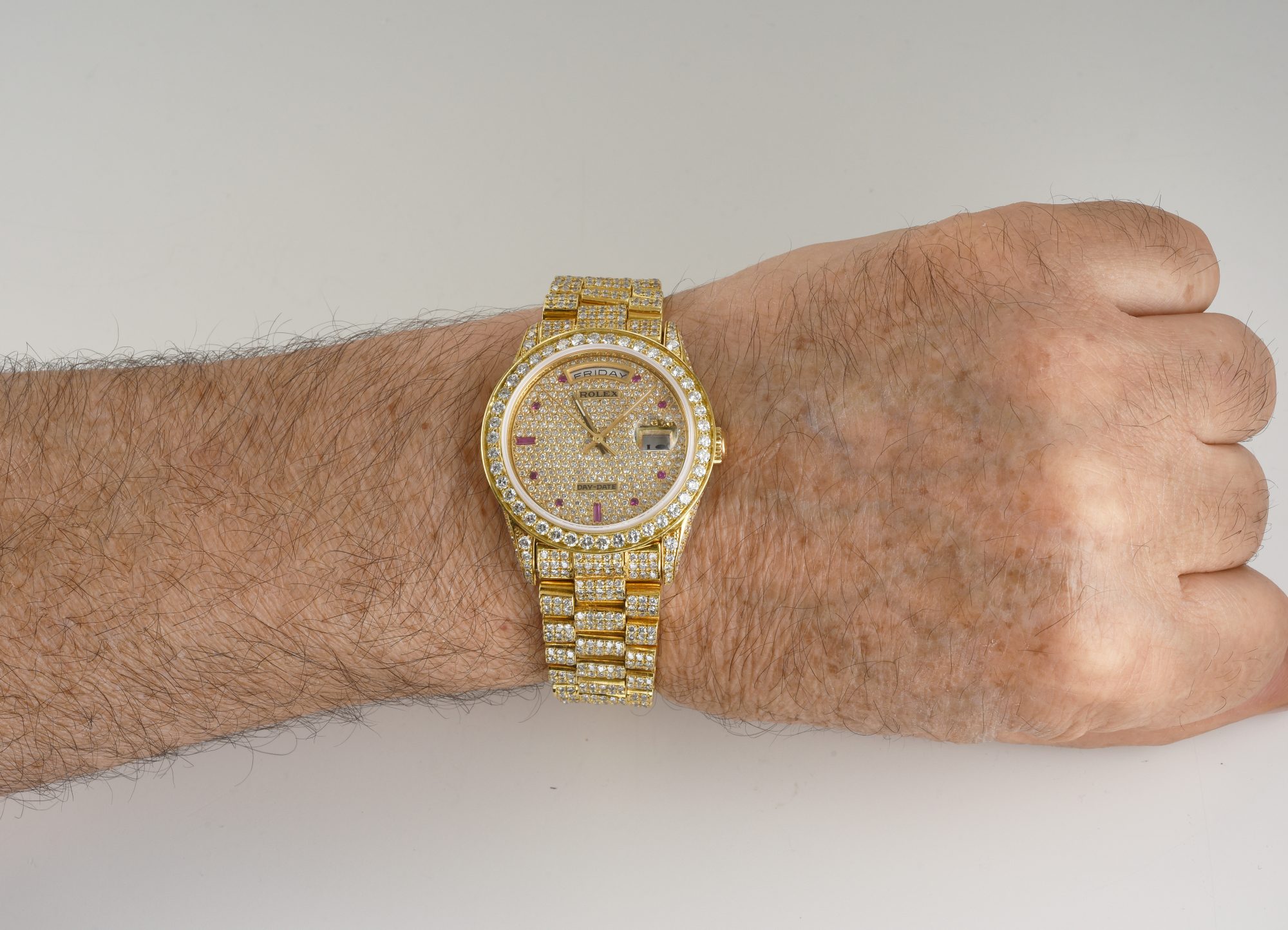 Men's Rolex Day-Date Automatic watch in 18K Yellow Gold with Diamonds Ref.18238 - Image 2