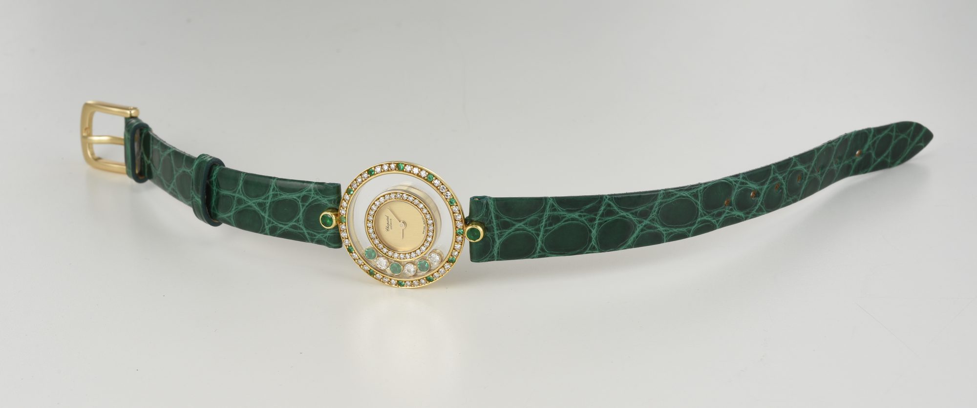 Ladies' Chopard Happy Diamonds 18K YG Watch w/Diamonds,Emeralds Ref.20/4191/22 - Image 6